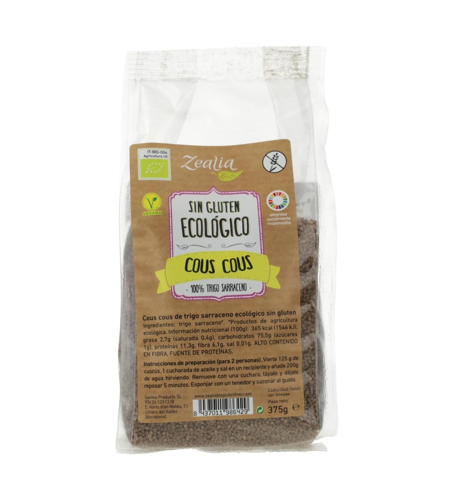 Organic Gluten-Free Buckwheat Couscous 375g | International Shipping Available - Buy Online on GoSupps.com