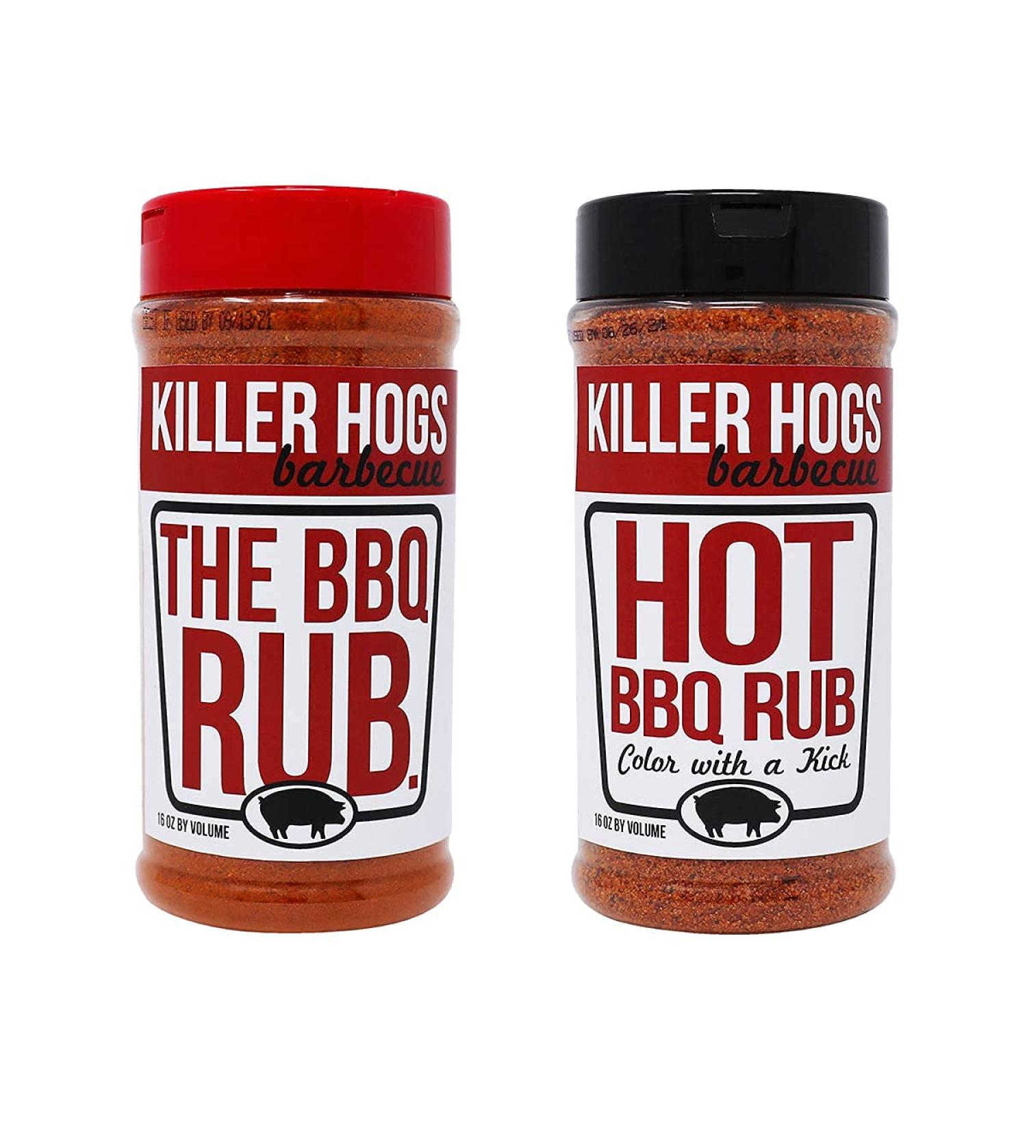 Killer Hogs BBQ Rub + HOT Rub Bundle - Perfect Seasoning Combo for BBQ Enthusiasts - Buy Online on GoSupps.com