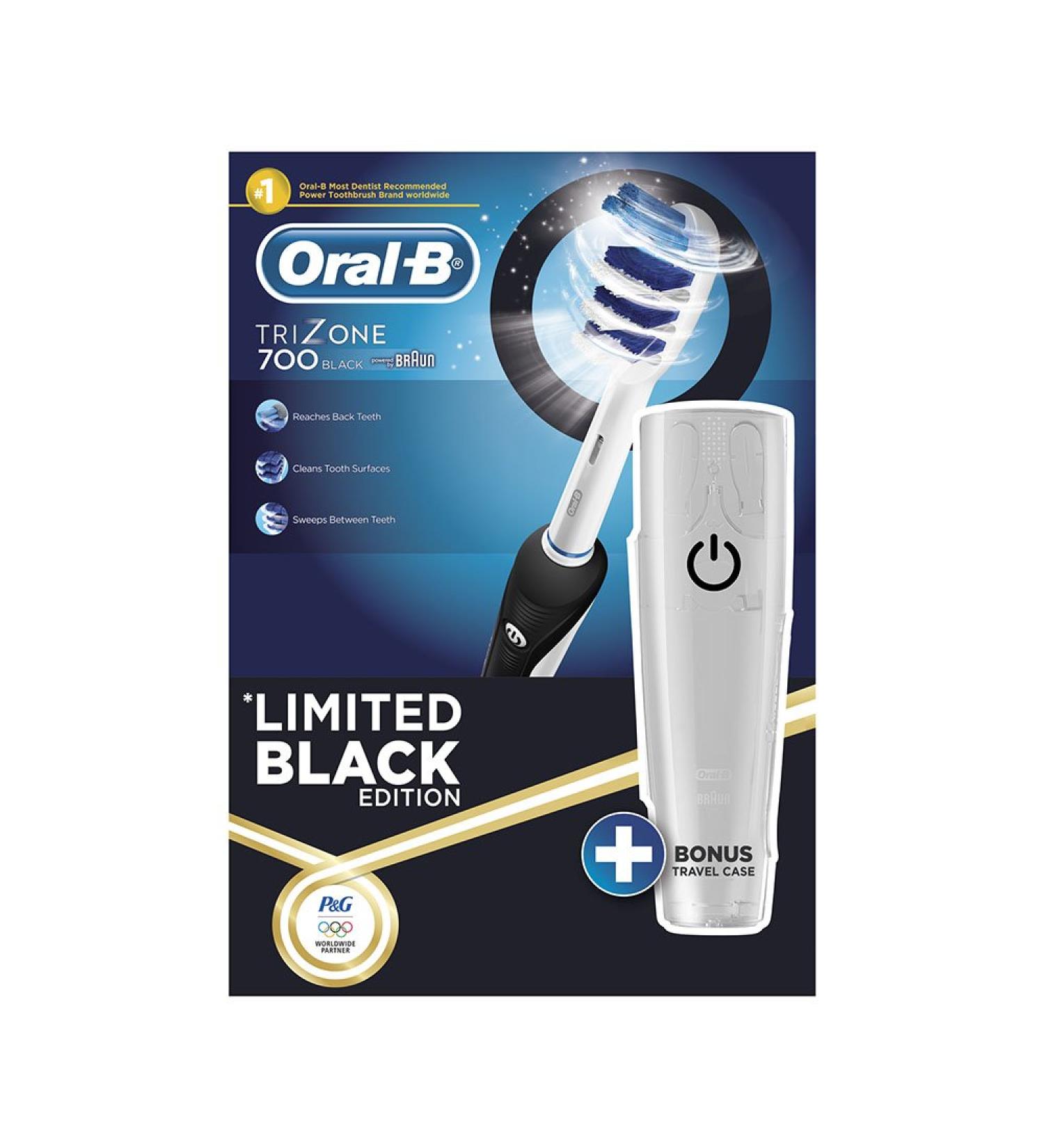Braun Professional Care Toothbrush 700 Black Special Edition + Travel Case