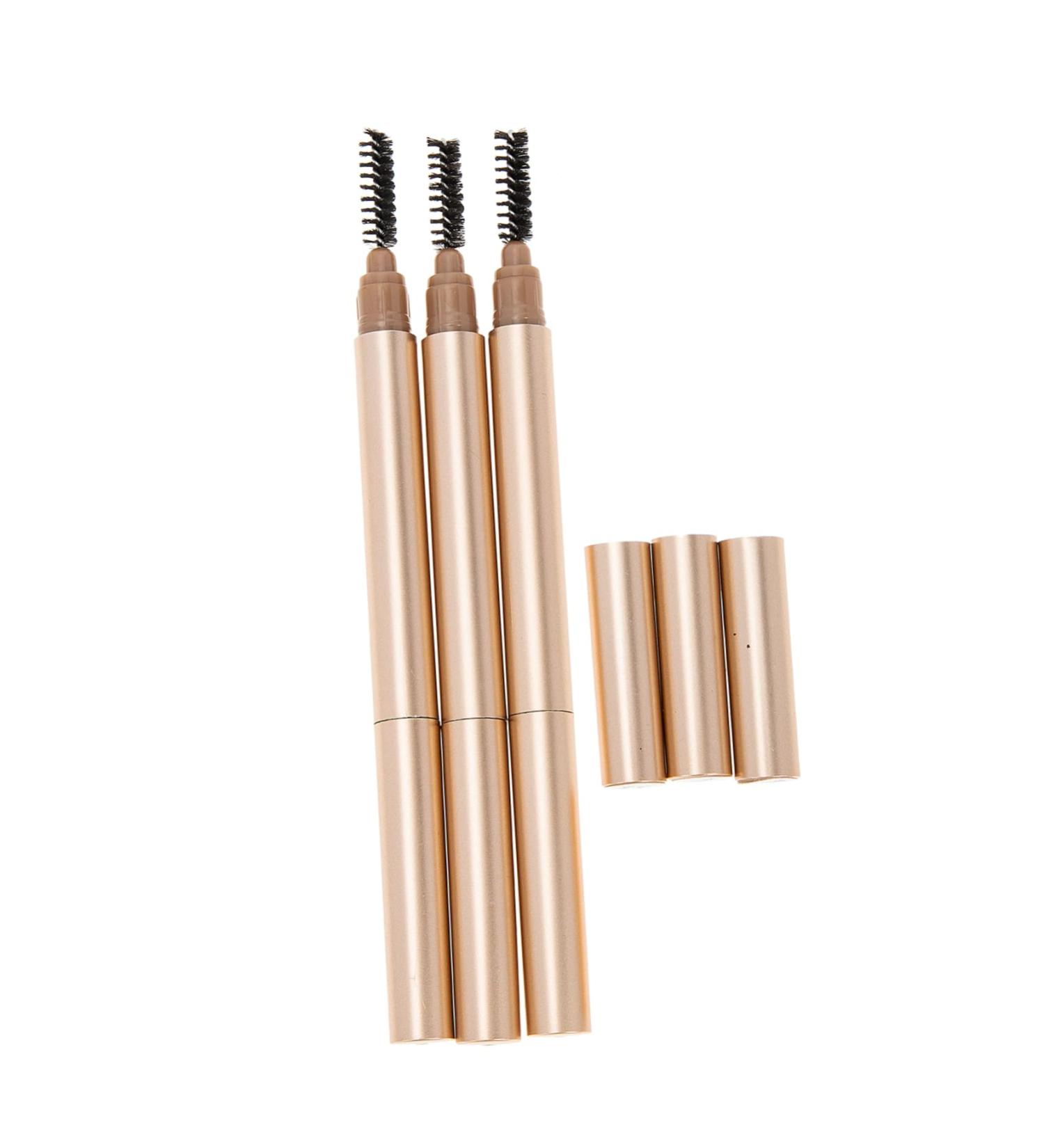 BELLIFFY 3pcs Double Ended Eyebrow Pencil Makeup Accessories Dark Brown Eyebrow Pencils Eyeliner Pencil Abs - Buy Online on GoSupps.com