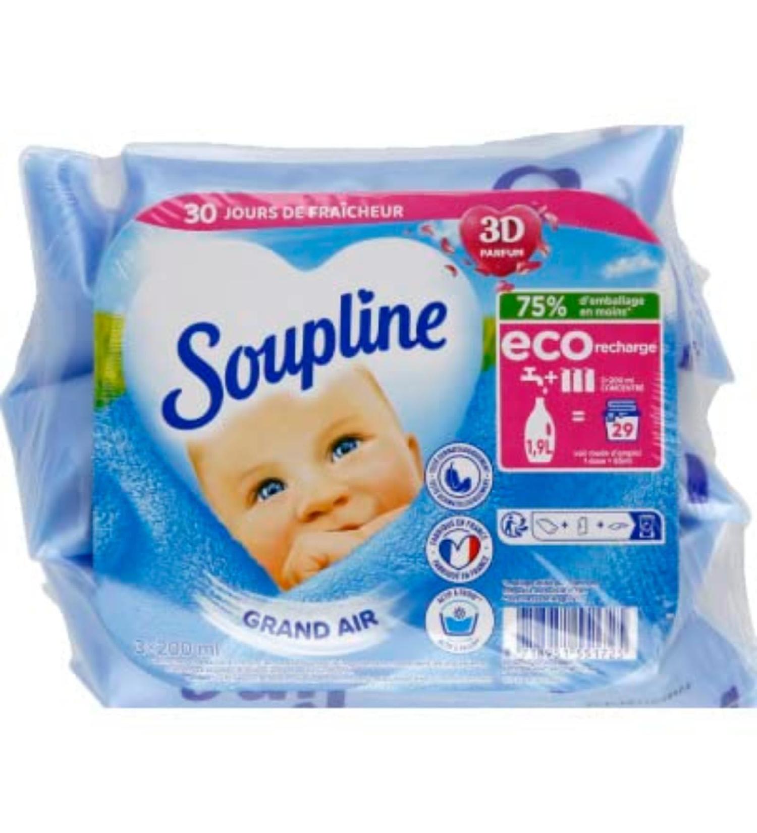 Soupline - Soupline 3D Grand Air Cans 3 x 200ml - Pack of 3 x 200ml