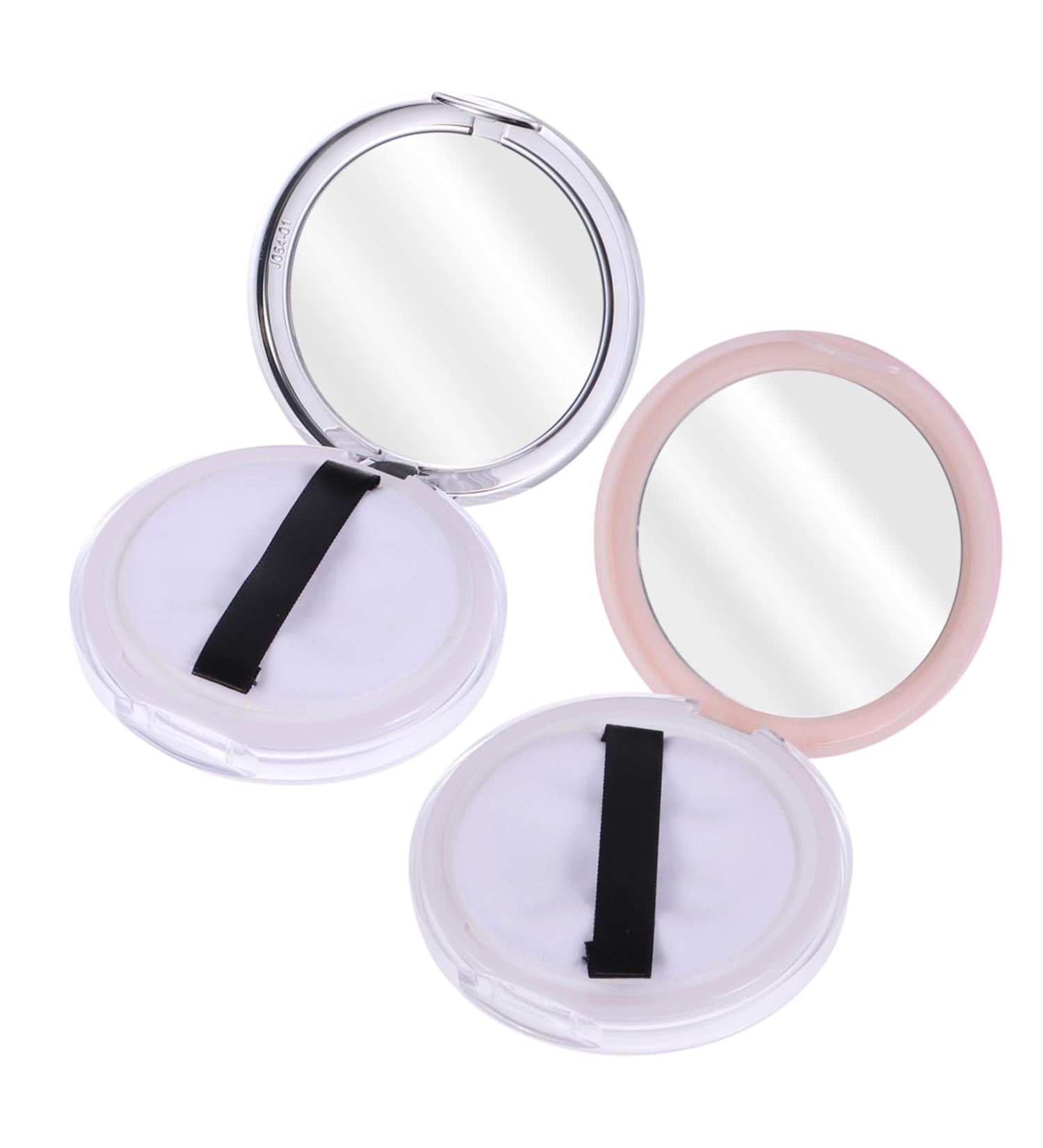FOMIYES 2pcs Dispensing Empty Toner Travel Face Powder Case Refillable Puff Foundation Plastic - Buy Online on GoSupps.com