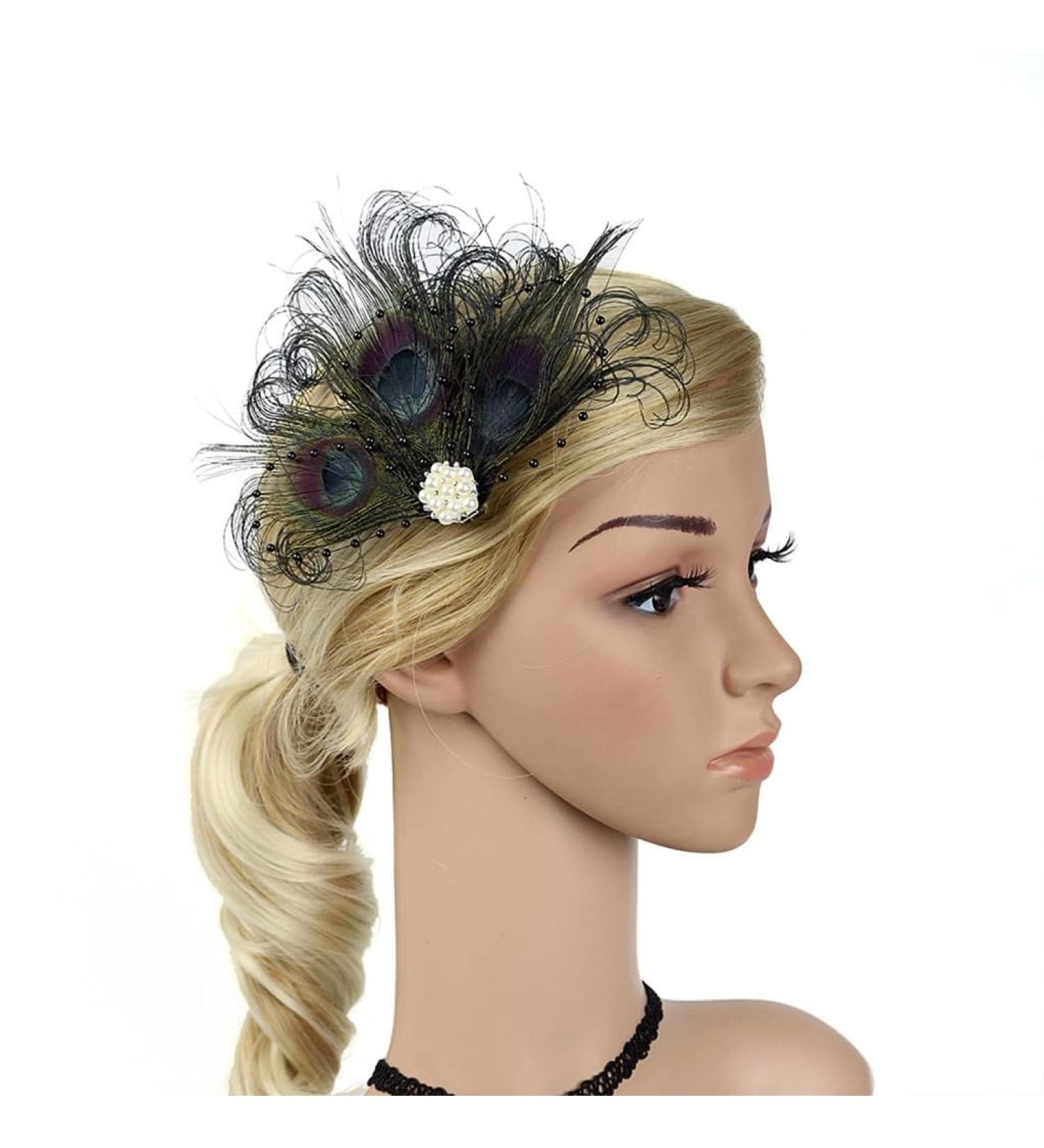Braids Hair Clip for Hot Girls Pearl Feather Shape Hair Barrettes Ballet Dancing Ponytail Hair Barrettes for Teens Girls - Buy Online on GoSupps.com