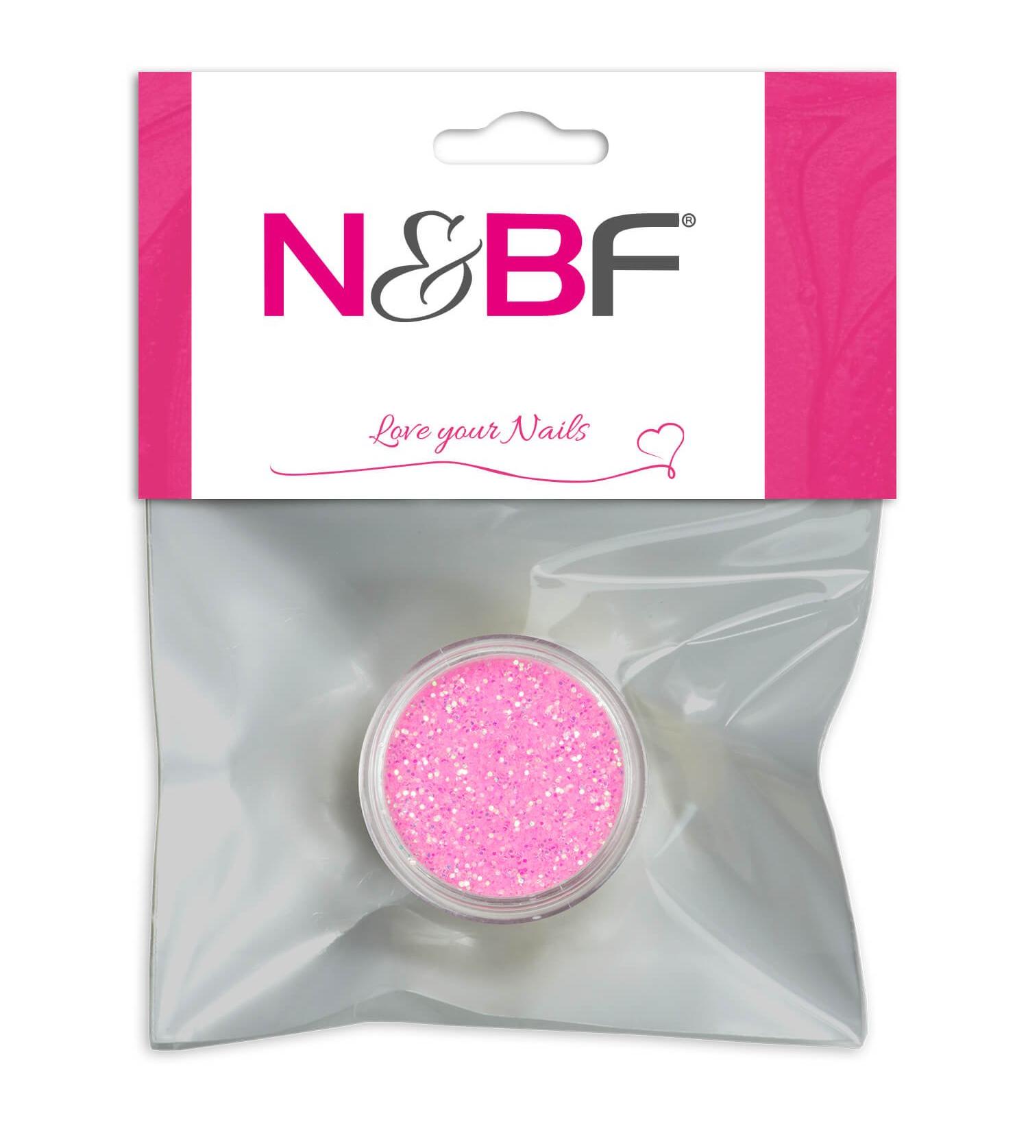 N&BF Nailart Neon Glitter powder |Rose (Rosaner Glitter) |Nailart Glitter for unforgettable looks |Glitter powder for Nailart |Glitter powder for effective color accents