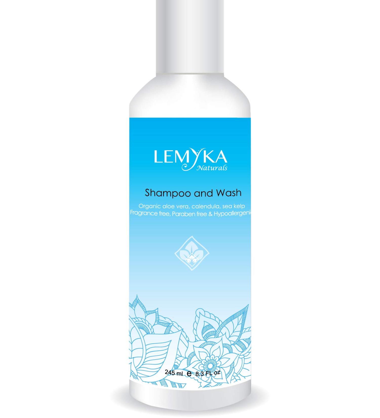 LEMYKA Gentle Shampoo for Kids - Natural Body Wash for Eczema-Prone Skin - Soothing Bath for Babies with Dry and Sensitive Skin - Buy Online on GoSupps.com