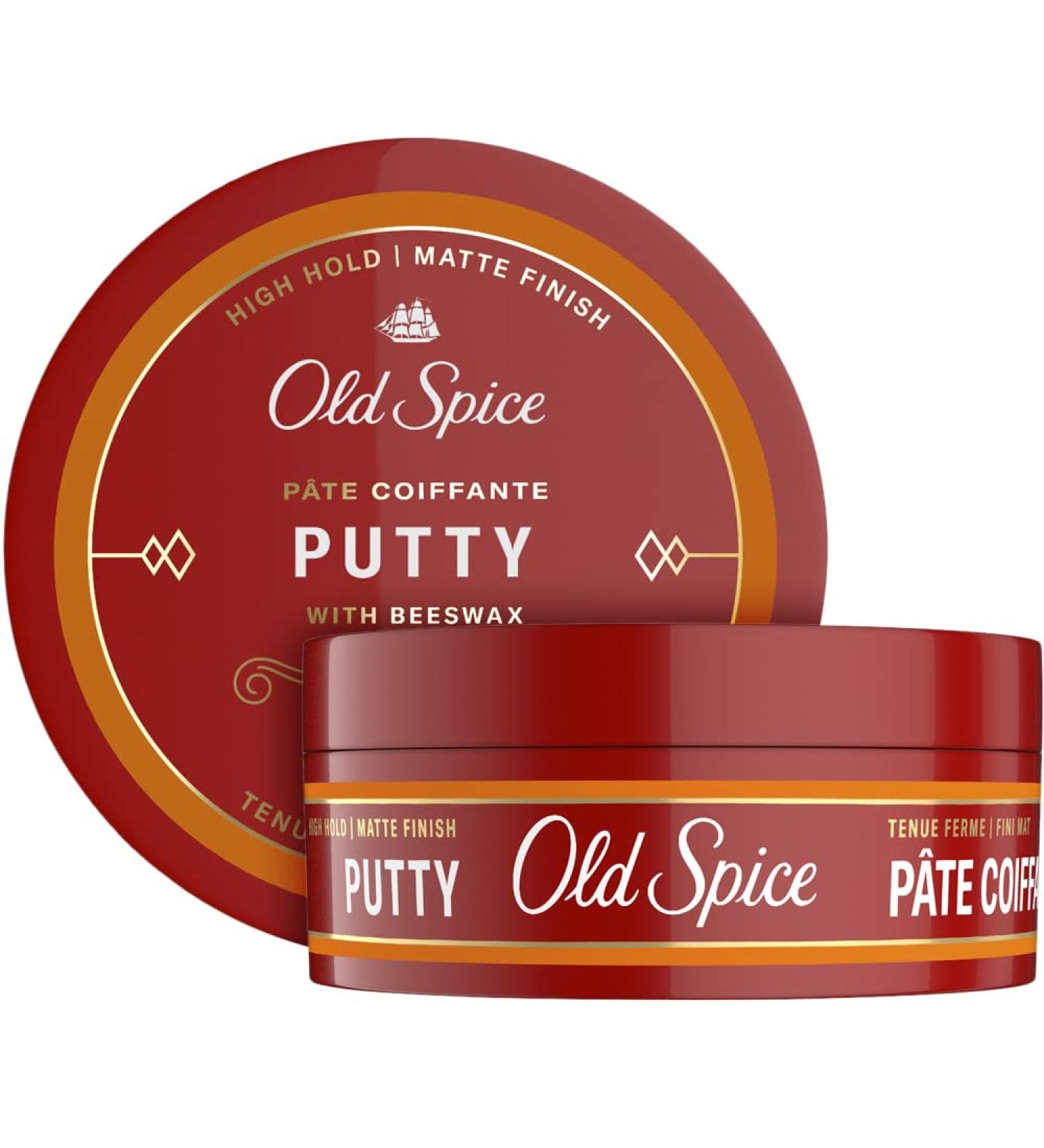 Old Spice Men's Hair Styling Putty Twin Pack - High Hold Matte Finish - 2.22 Oz - NEW Formula - Buy Online on GoSupps.com