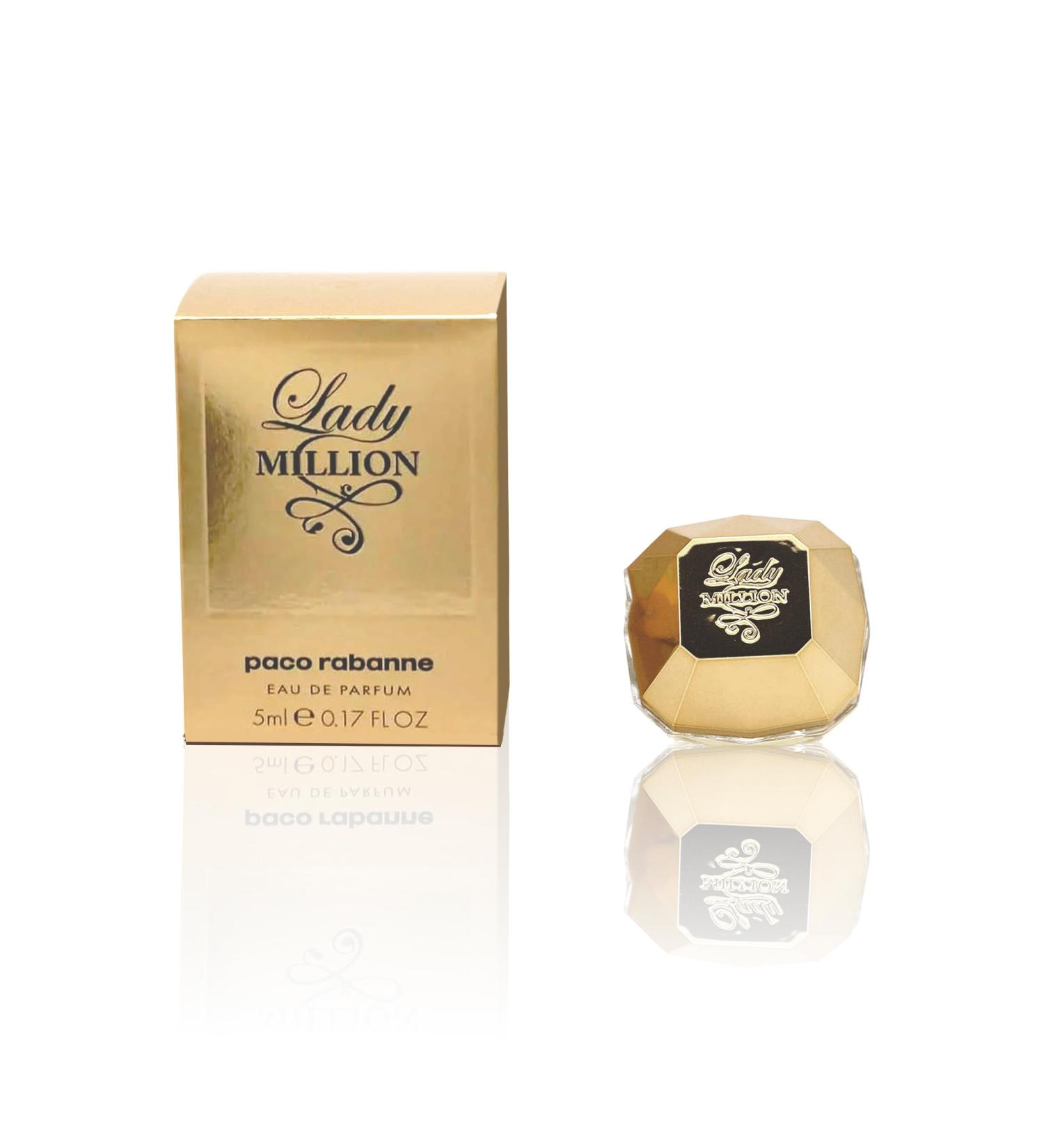 Lady Million Perfume for Women Mini Splash EDP 0.17 Fl oz 0.17 Fl Oz (Pack of 1) - Buy Online on GoSupps.com