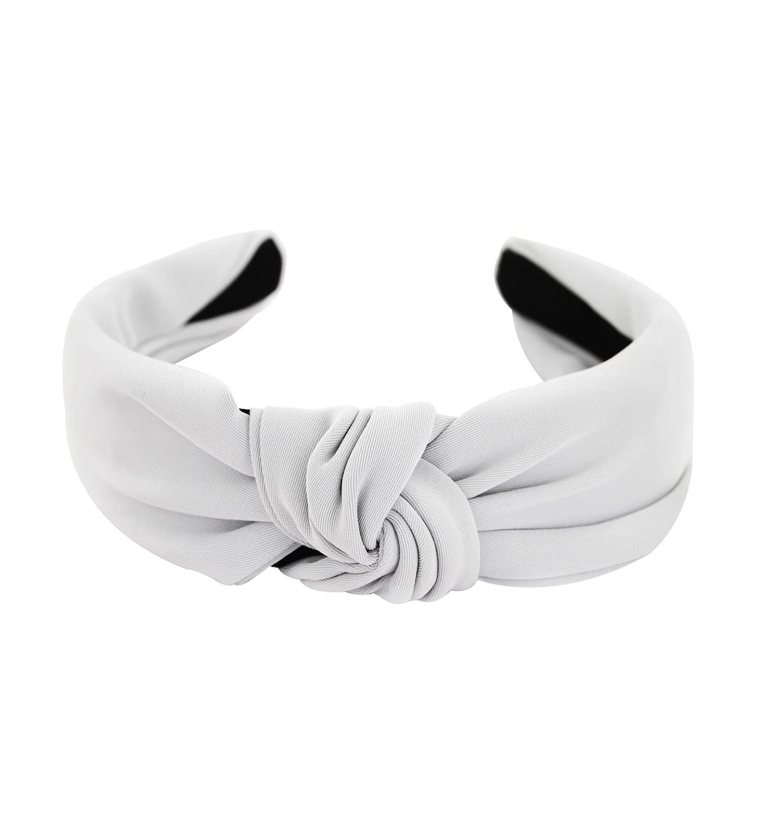 Buy AXY Vintage Knot Headband - Beautiful Light Grey Fabric Hair Accessory for Ladies - Buy Online on GoSupps.com