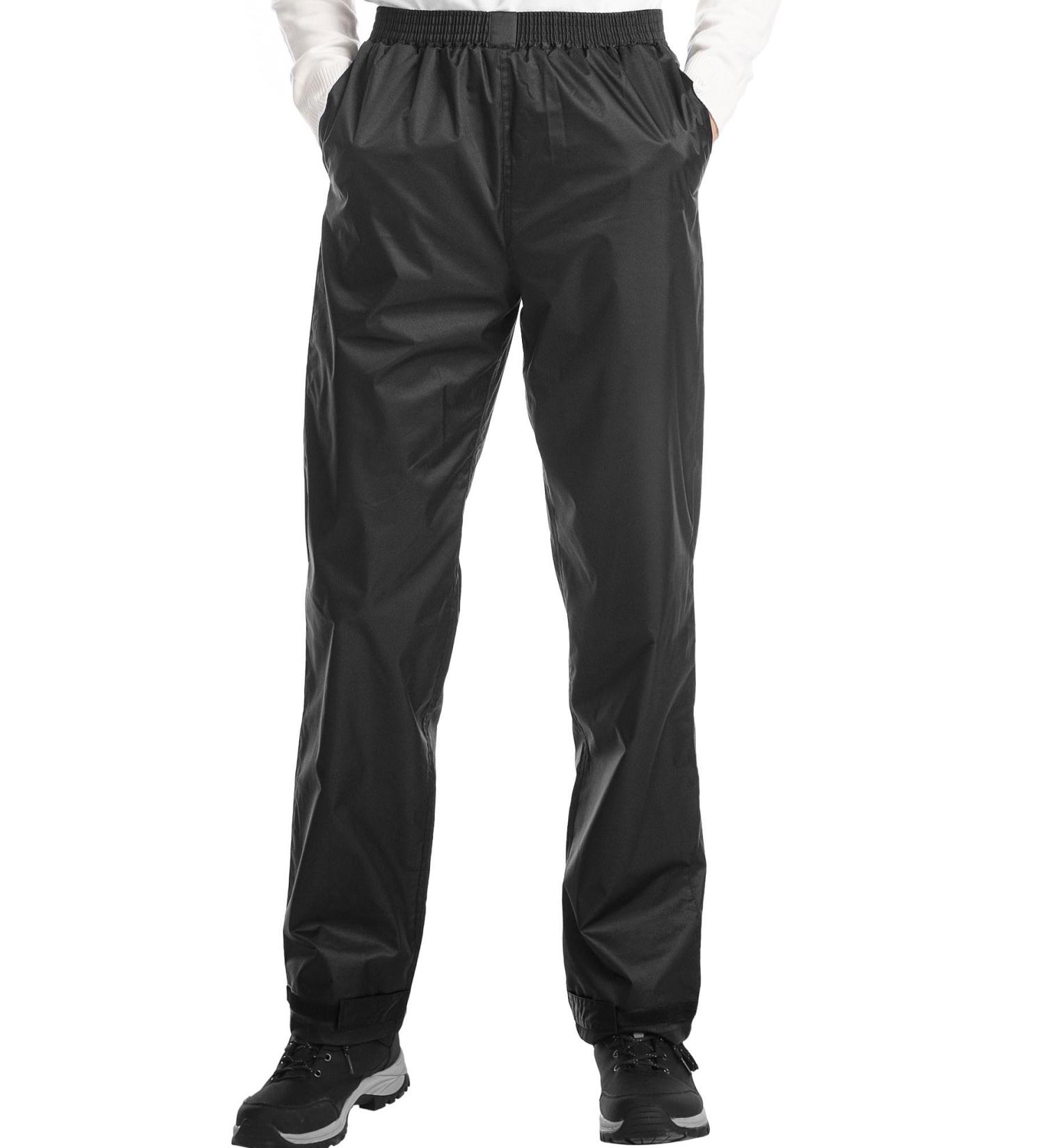 iCreek Rain Pants for Men - Waterproof Lightweight Trousers for Outdoor Activities Biking & Trekking - Breathable Black Design - Buy Online on GoSupps.com