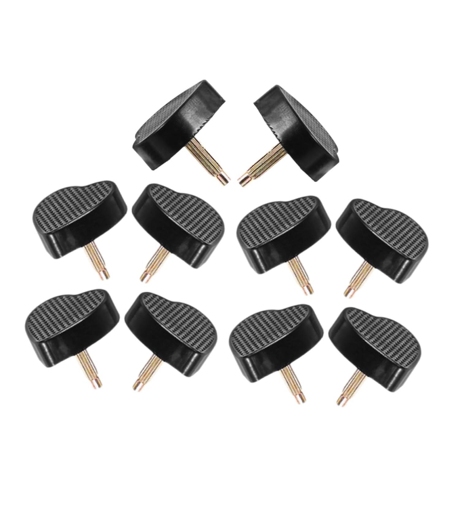 5 Pairs Heart Shaped High Heel Pads - Replacement Heel Caps for Shoe Repair - PVC Heel Tips - Black Shoe Spikes (2.00x2.00x2.00CM) - International Shipping - Buy Online on GoSupps.com