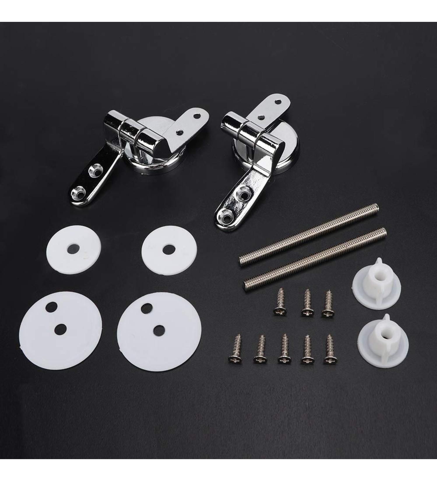 BYERZ Nylon Fixing Nuts Adjustable Practical Toilet Lid Hinges General Toilet Lid Accessories Repair Replacement Kit - Buy Online on GoSupps.com