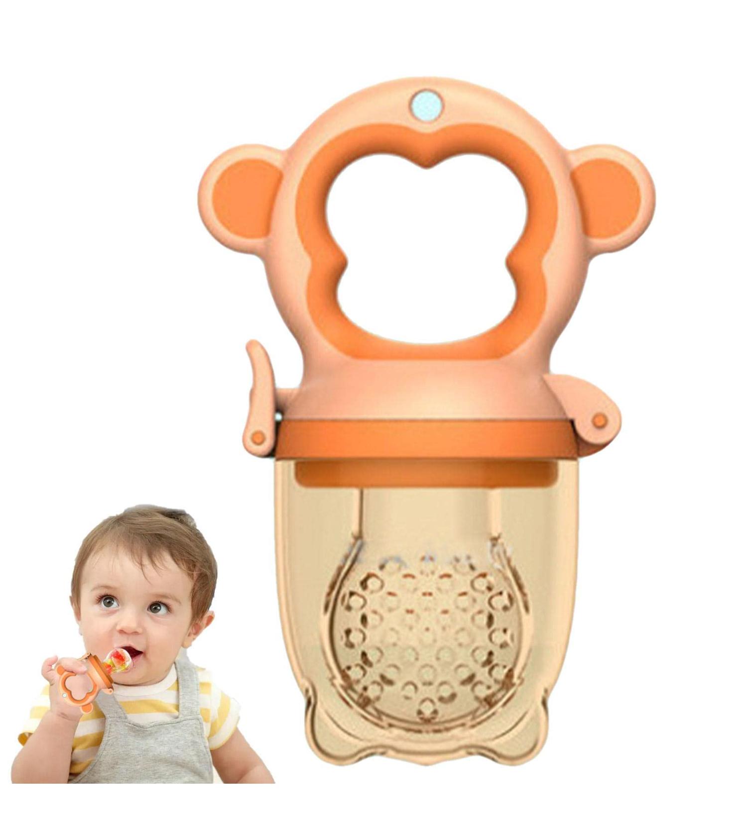 Baby Food Feeder | Silicone Nibbler Pacifier for Infants | Soft Bite Rings & Fresh Fruit Feeder - Buy Online on GoSupps.com