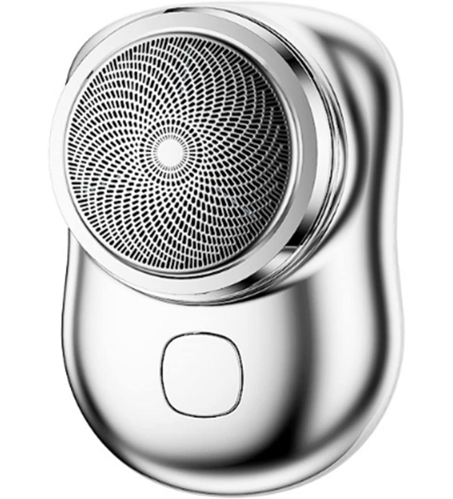 2023 Upgrade Mini-Shave Portable Electric Shaver for Men - Wet/Dry, USB Rechargeable - Compact & Portable Travel Razor (White/Silver) - Buy Online on GoSupps.com