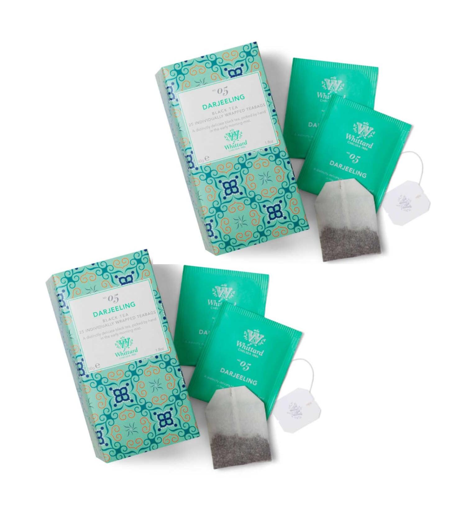  Whittard Whittard | Darjeeling Black Tea | Delicate Darjeeling Black Tea Himalayan Origin - 2 x 25 Filters (50g) - Buy Online on GoSupps.com