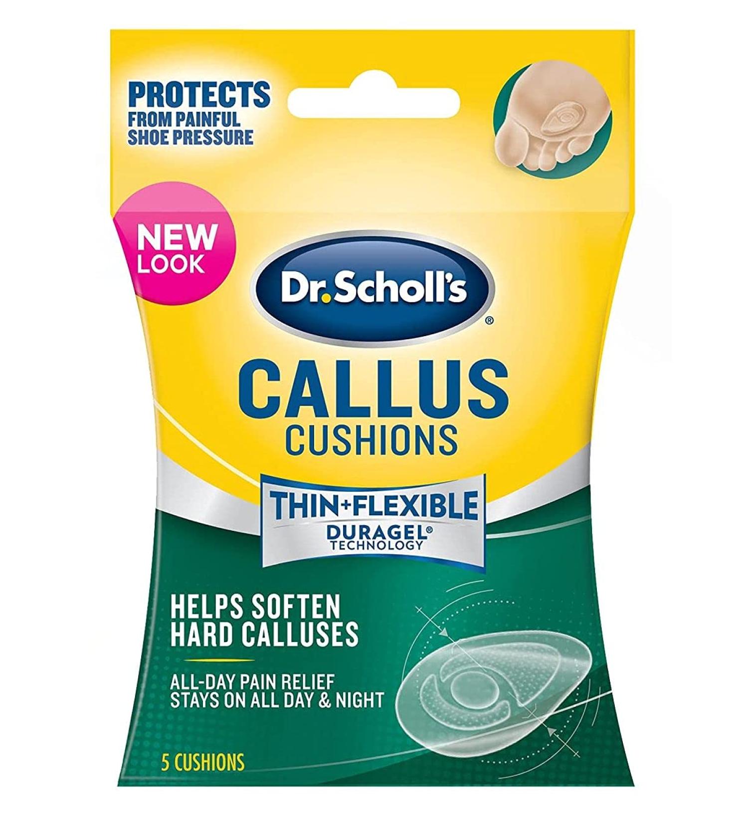 Dr. Scholl's Callus Cushions Duragel 5 Count - Pack of 3 | Pain Relief for Calluses - Buy Online on GoSupps.com