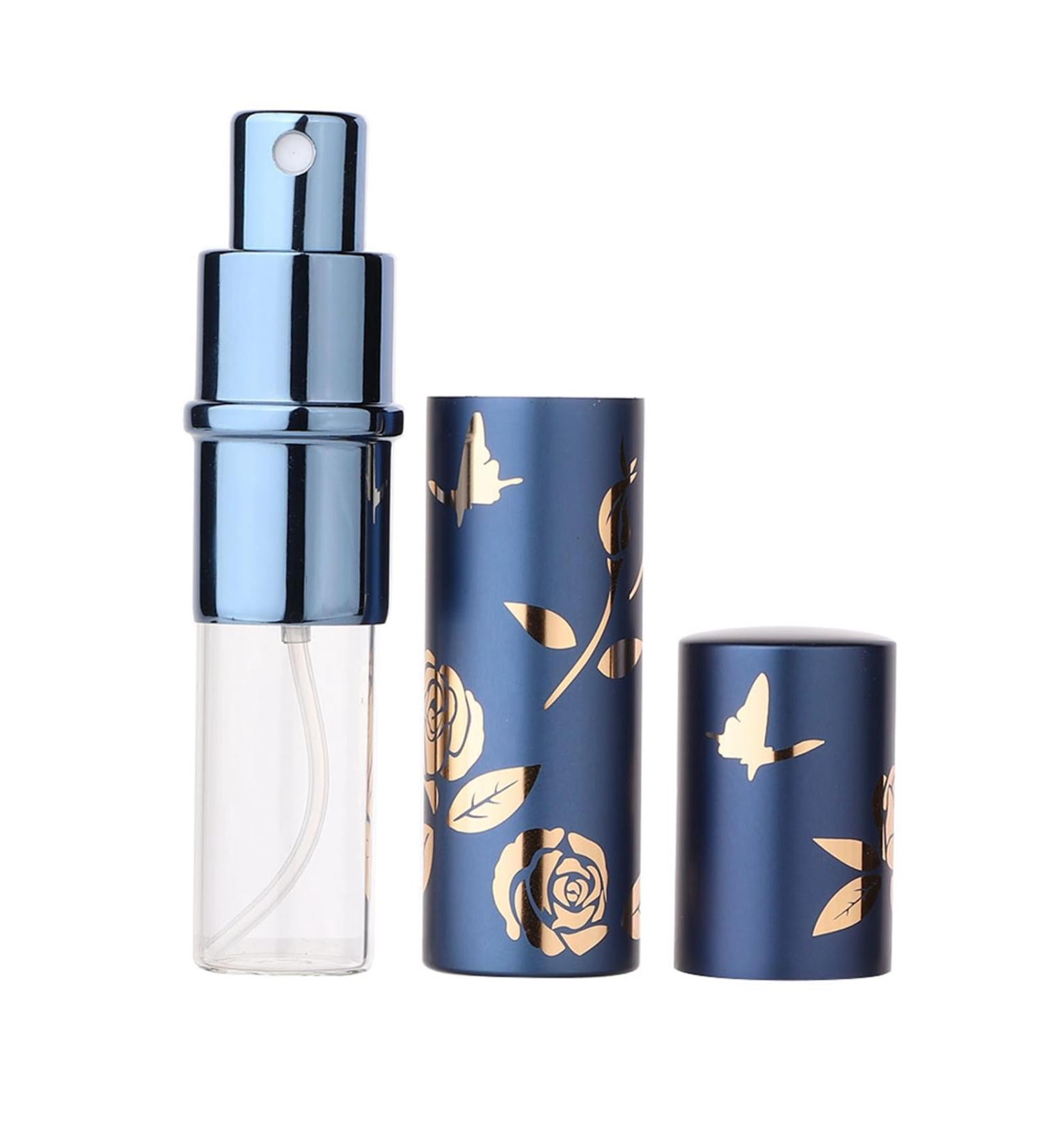 Travel Mini Perfume Refillable Atomizer Container Portable Perfume Bottle Aluminum Atomizer Empty Cosmetic Spray Bottle Mini Refillable Perfume Portable Atomizer Bottle (Blue) - Buy Online on GoSupps.com