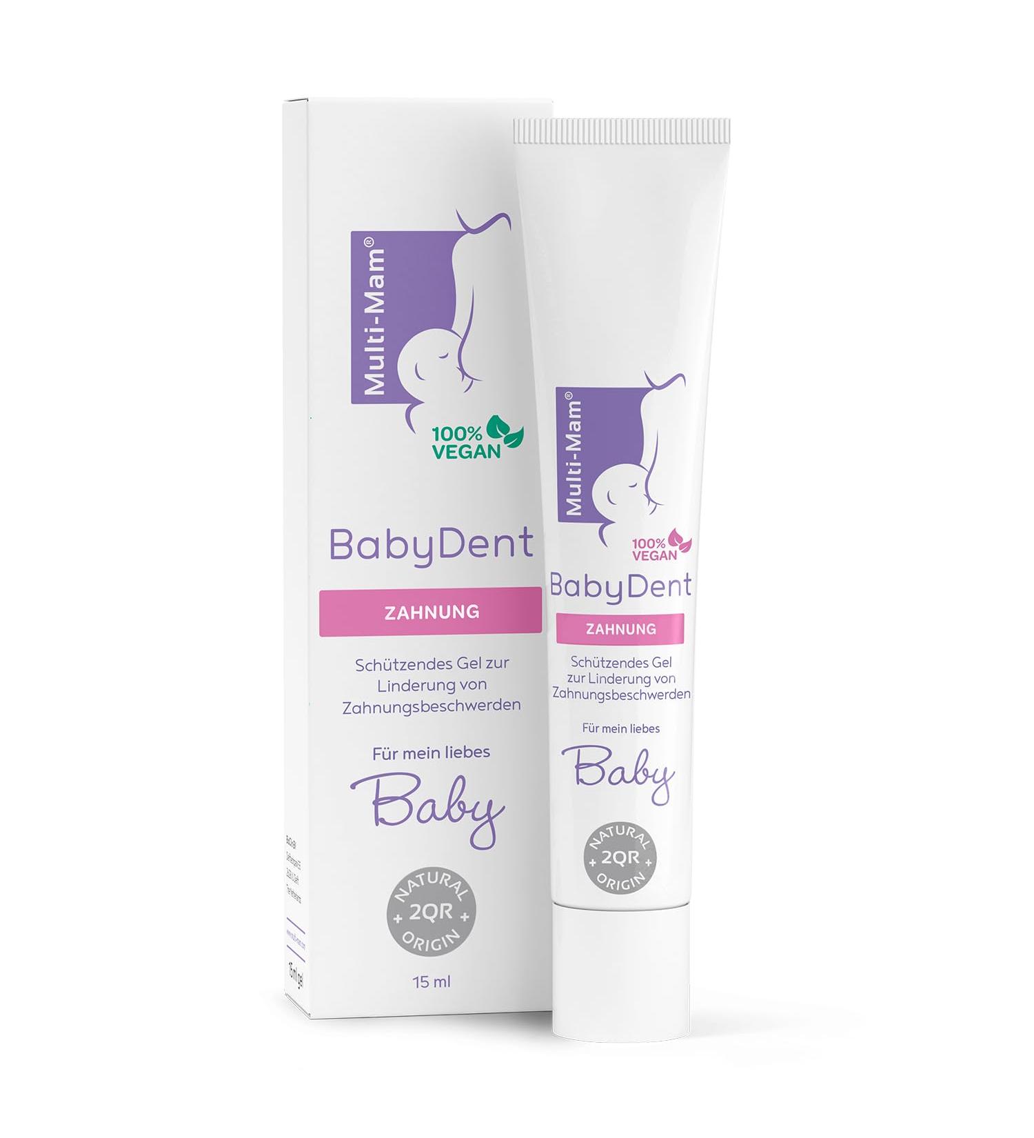 Multi-Mam BabyDent Gel for Teething Relief - 15ml | Soothing Baby Tooth Gel - Fast International Shipping - Buy Online on GoSupps.com