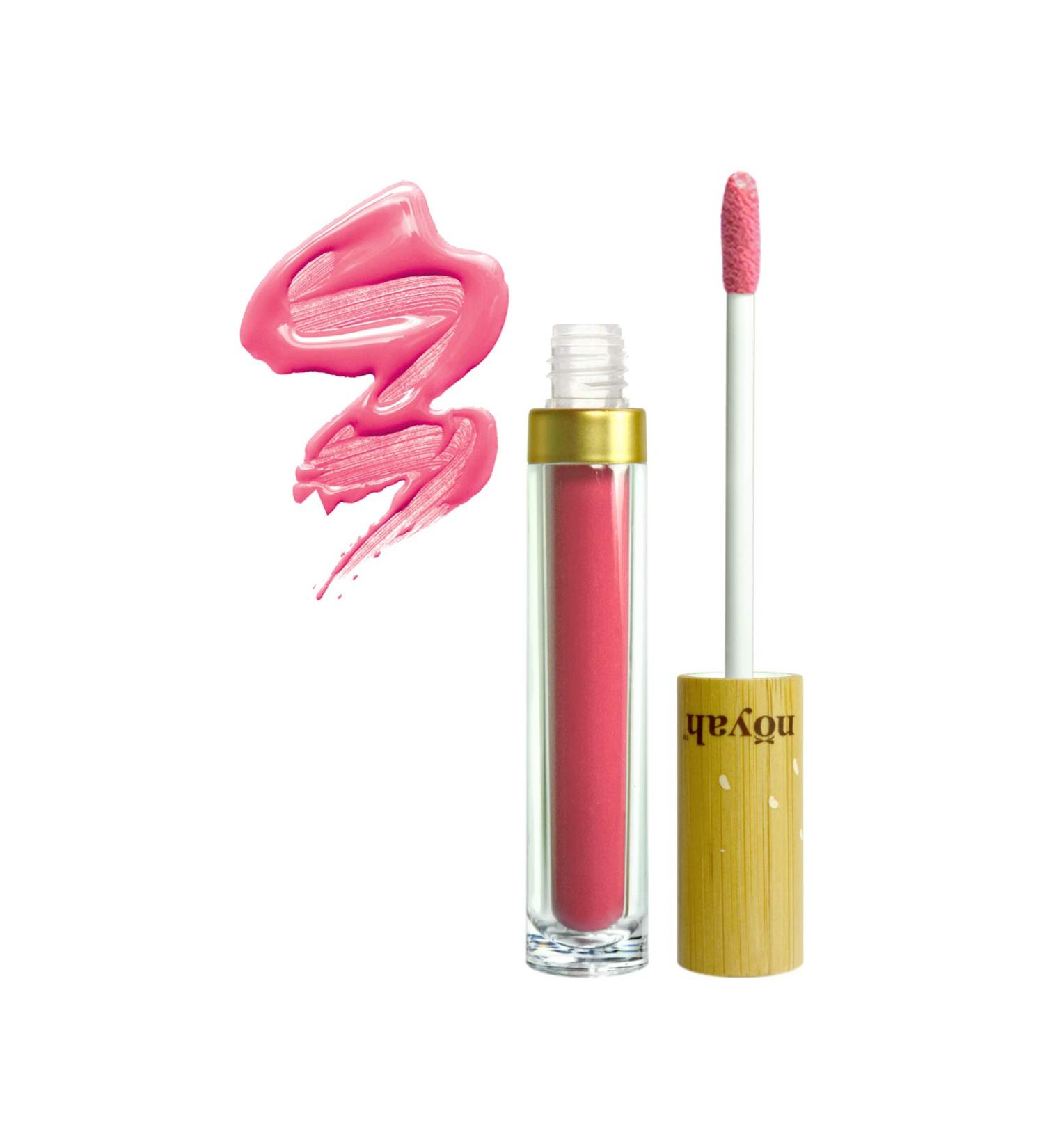 Noyah Clean Natural Lip Gloss - Pink Frosting | Coconut Oil Cocoa Butter & Vitamin E for Hydration | Shop Internationally - Buy Online on GoSupps.com