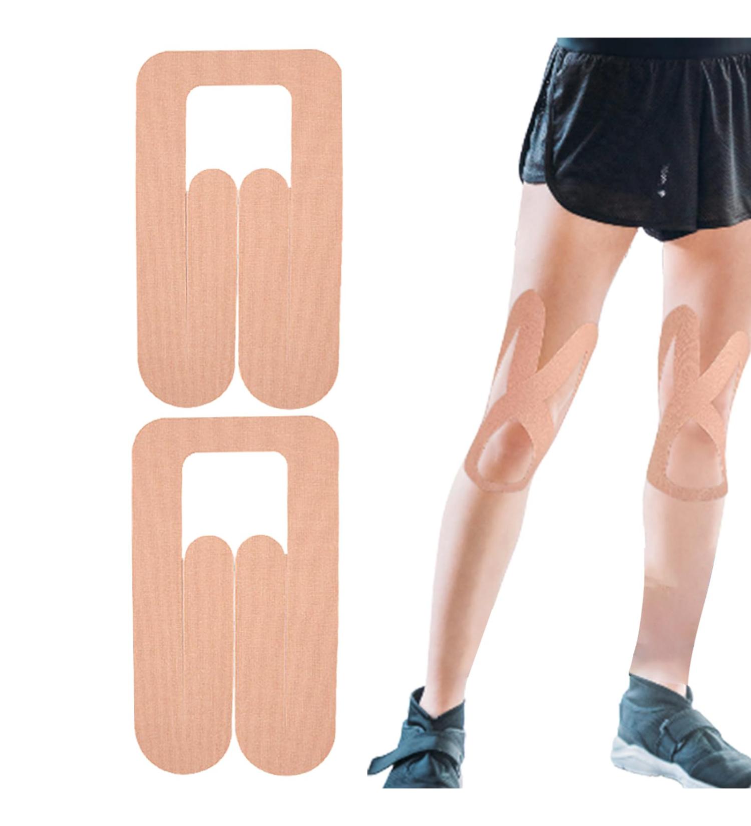 Kinesiology Tape Knee 2 Pre-Cut Sports Tape for Knee | Sports Tape for Knee Pre Cut Kinesiology Tape Strips Sports Tape Kinesiology Breathable Traceless for Swimming Welts - Buy Online on GoSupps.com