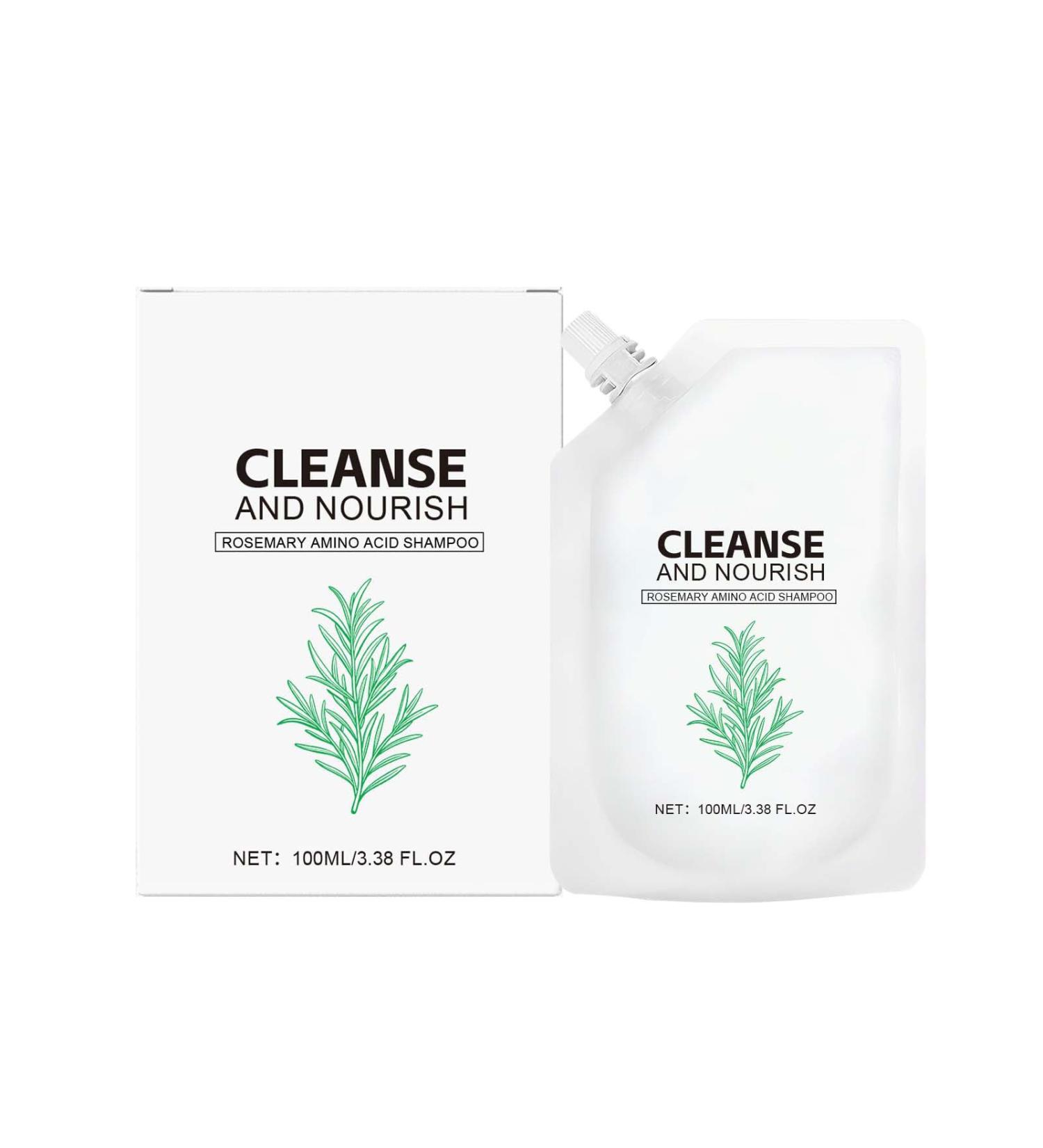 Shampoo with rosemary amino acids for growth and thinning hair fights hair loss through hydrolyzed keratin strengthens the scalp and reduces breakage gentle cleansing 1 - Buy Online on GoSupps.com