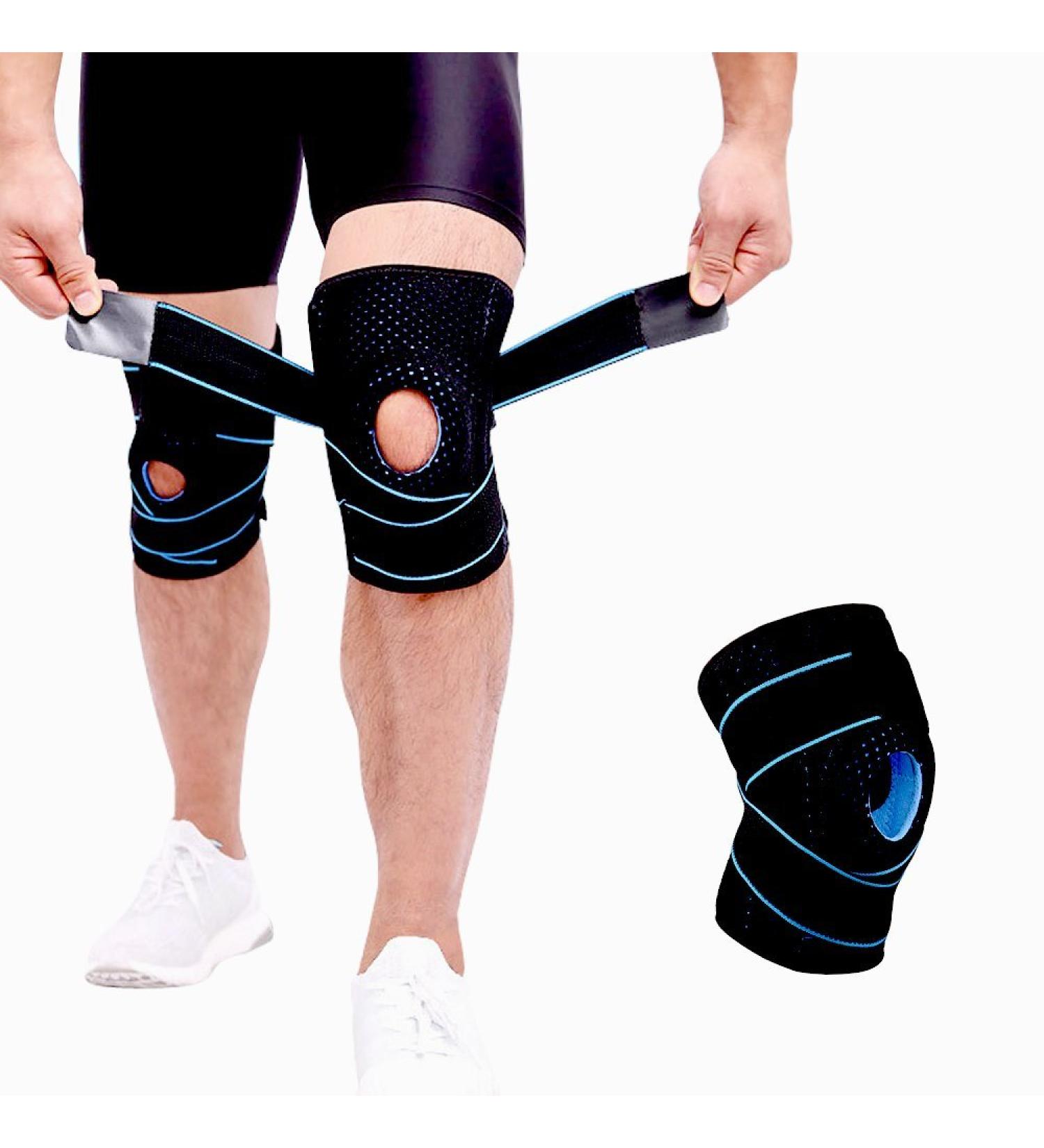 Adjustable Knee Brace for Arthritis & Meniscus Tear - Support & Protection (Blue) - Buy Online on GoSupps.com