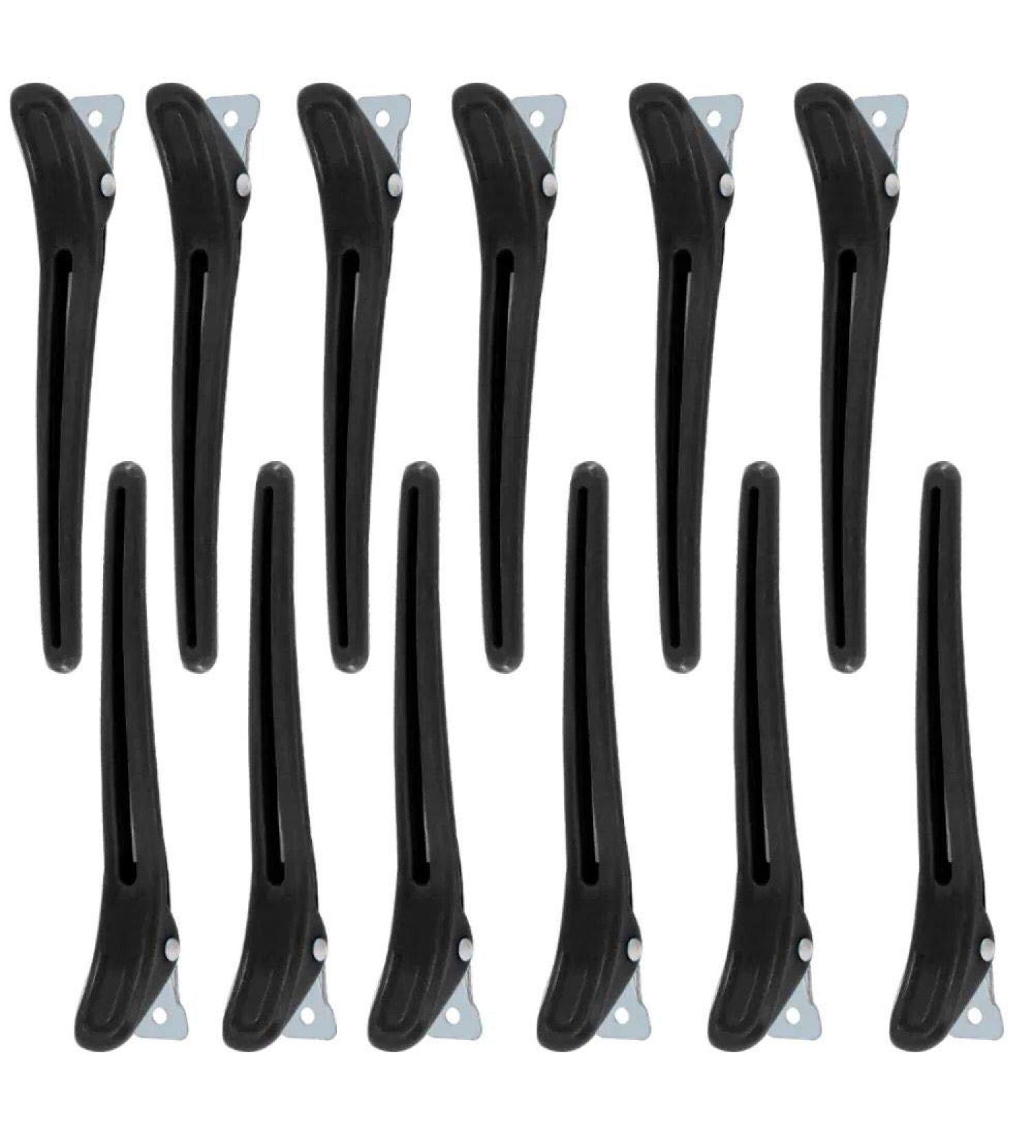 4.1 Inches Hair Sectioning Clips - Set of 12 Hair Grip Clamps for Styling, Alligator Hairpins for Women and Girls - Perfect for Hair Salon or Home Use - Buy Online on GoSupps.com