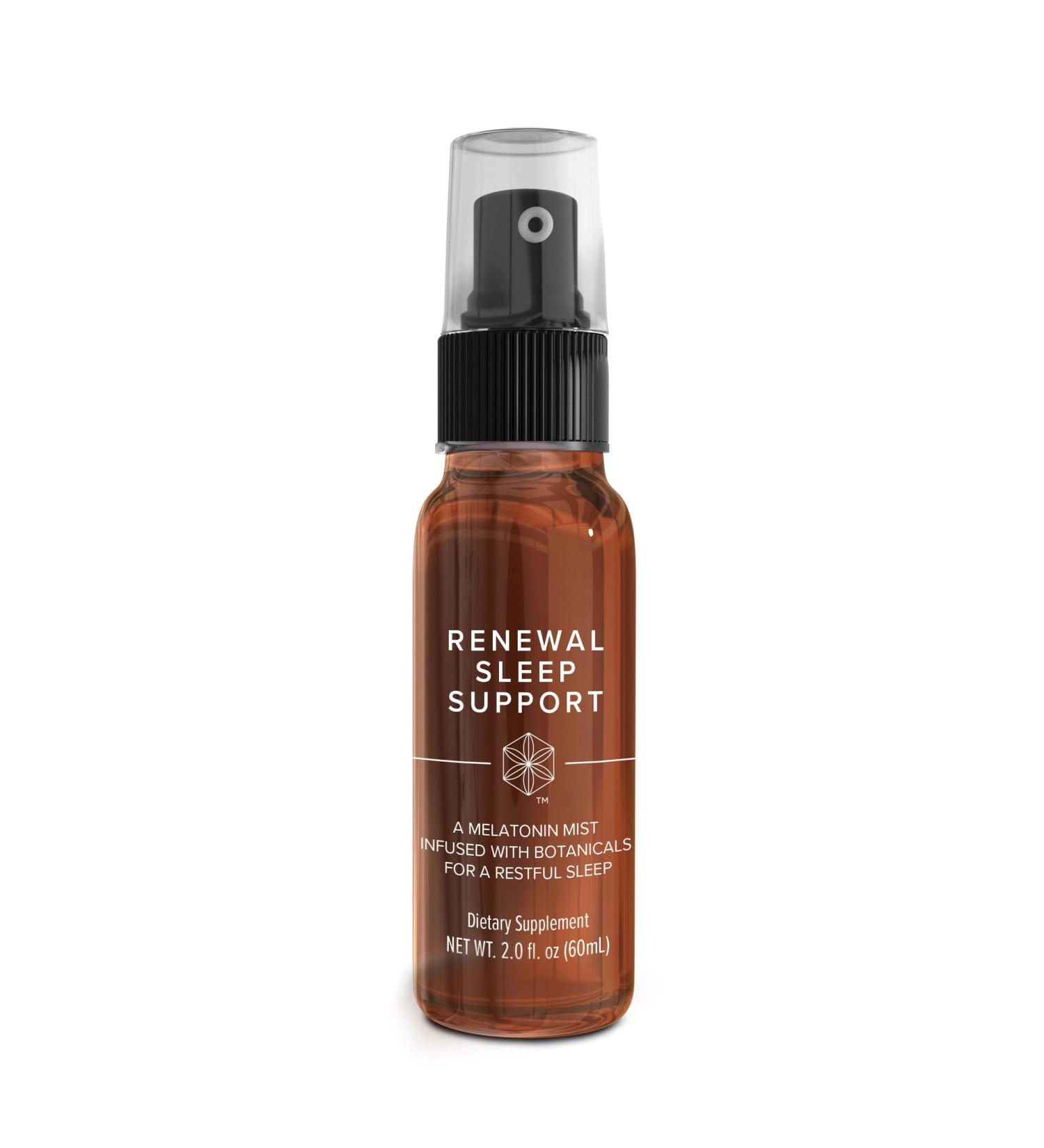 Isagenix Renewal Sleep Support - Fast-Acting Oral Melatonin Sleep Spray - Infused with Botanicals for Natural Sleep Cycle Realignment - Refreshing Cool Spearmint Flavor - No Artificial Ingredients - Buy Online on GoSupps.com