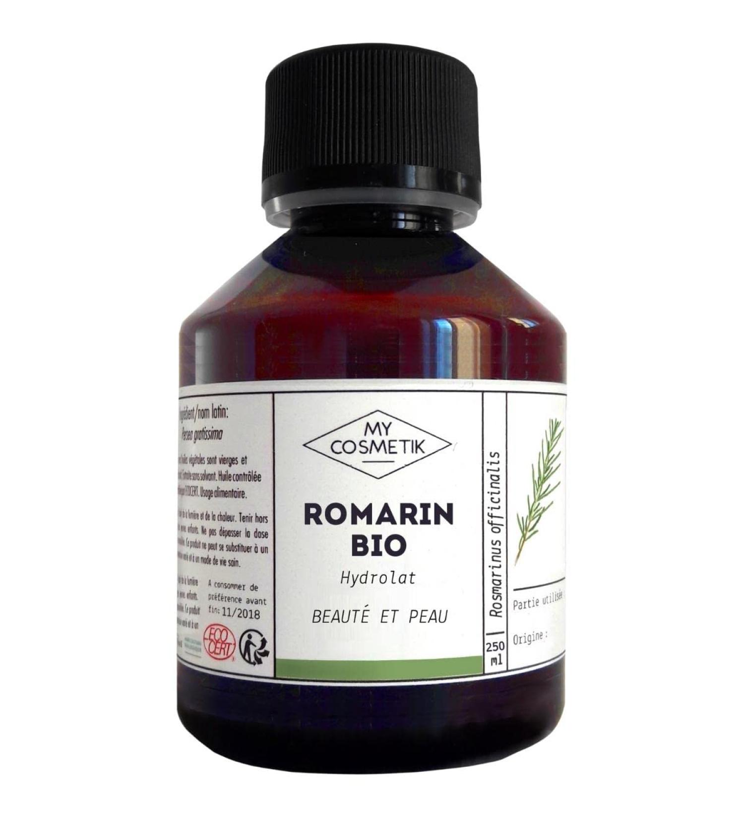 MY COSMETIK Organic Rosemary Hydrosol Flower Water Certified Ecocert Organic Cosmetics Made in France Regulates sebum purifies skin and hair 500 ml - Buy Online on GoSupps.com
