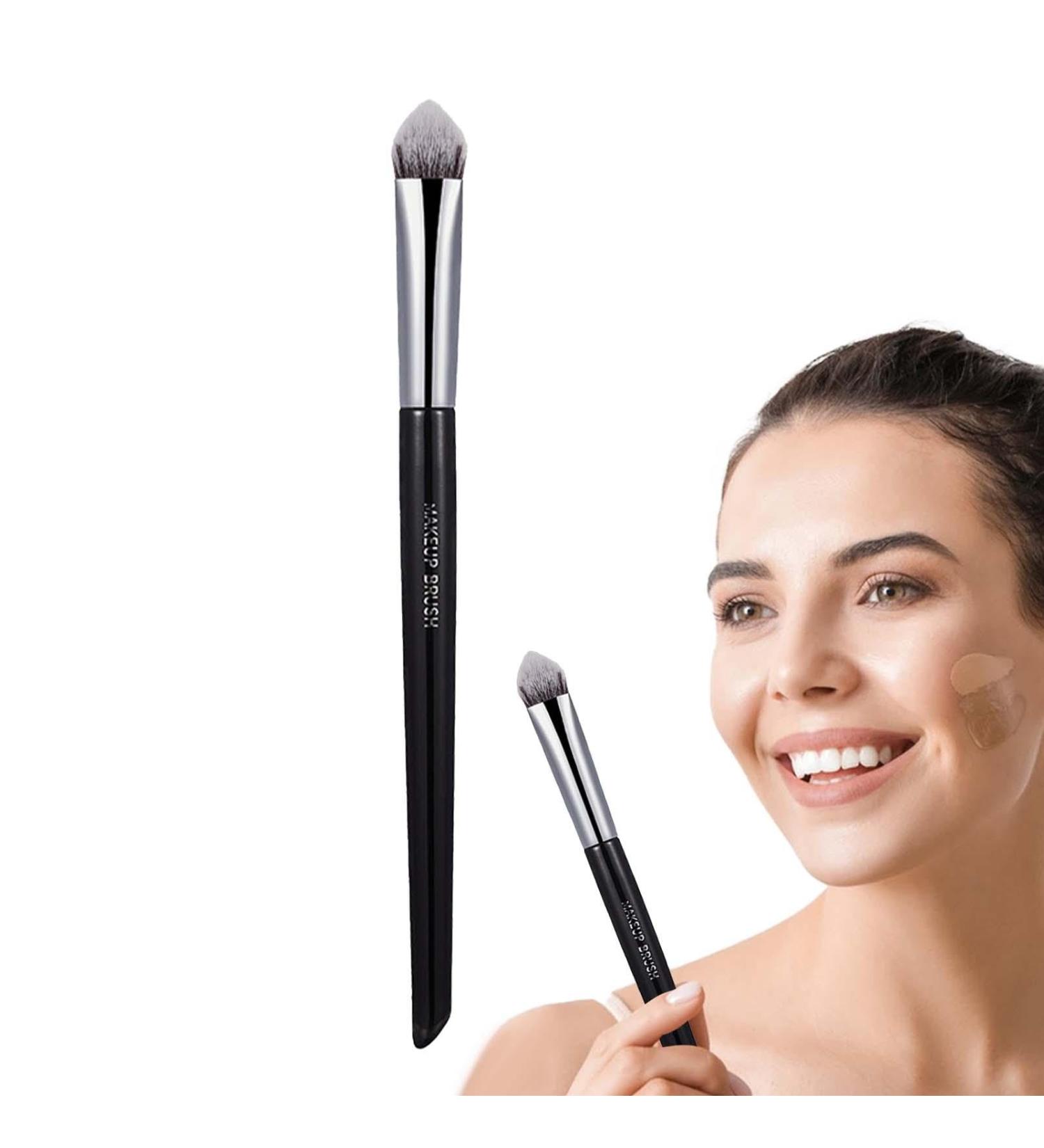 Fukamou Brush For Under Eye Concealer | Tapered Concealer Makeup Brush | Dense & Soft Bristles Brush For Refined Makeup Look Highlights Bridge Reduces Dark Circles & Puffiness - Buy Online on GoSupps.com