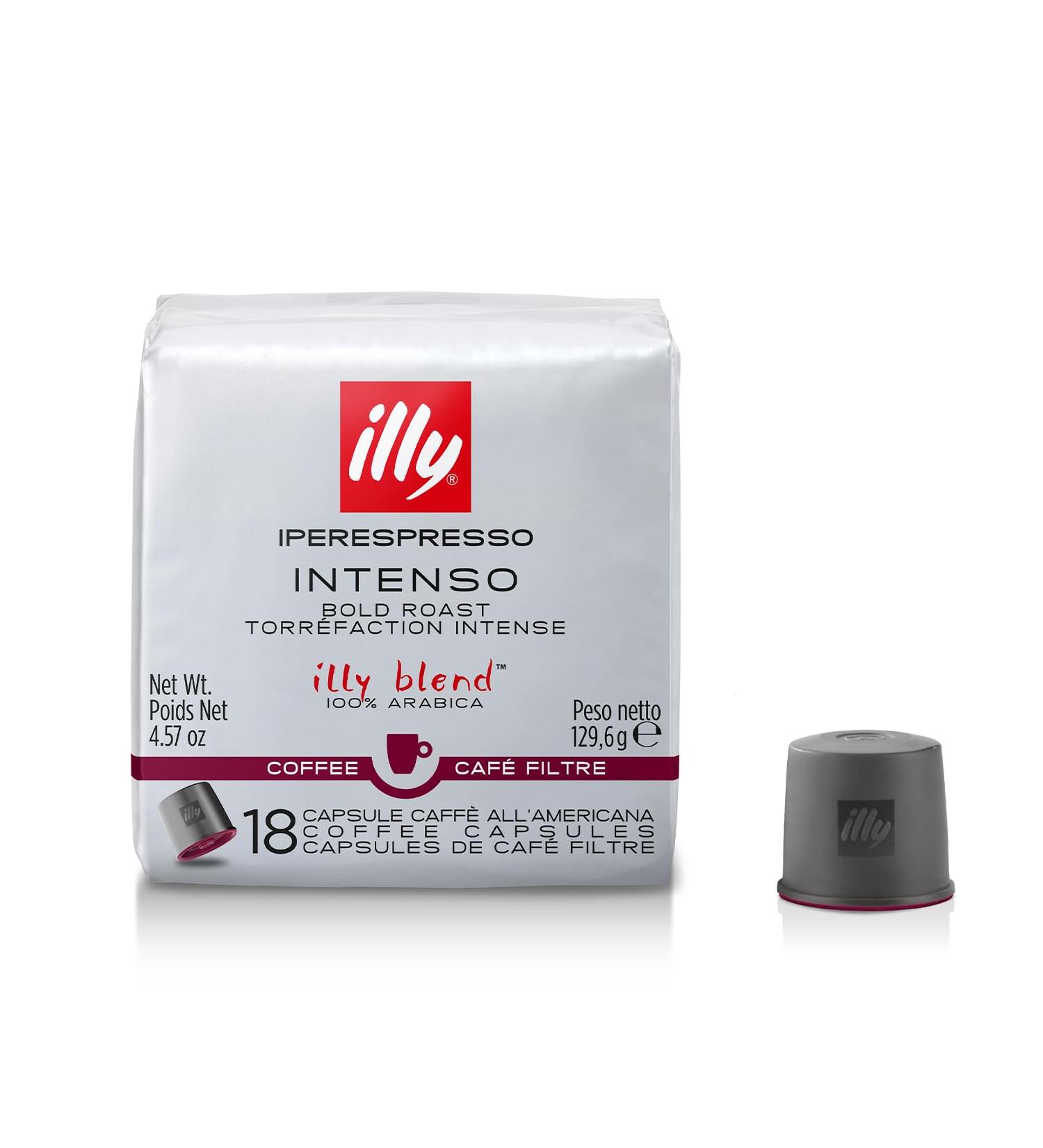  illy illy Iperespresso Intenso Filter Coffee Capsules Intense Roast Packaging of 18 Coffee Capsules - Buy Online on GoSupps.com