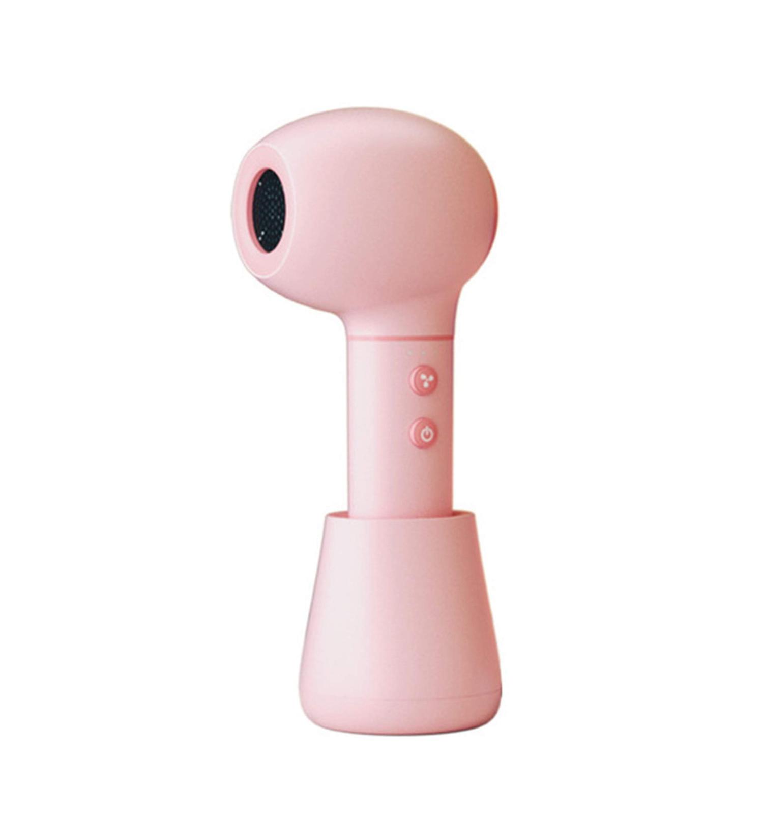 Portable Wireless Hair Dryer Cordless Hair Dryer Travel Blow Dryer w/Hot & Cold Wind USB Rechargeable Handheld Hair Dryer for/Pregnant Women/Art Painting/Pets Pink - Buy Online on GoSupps.com