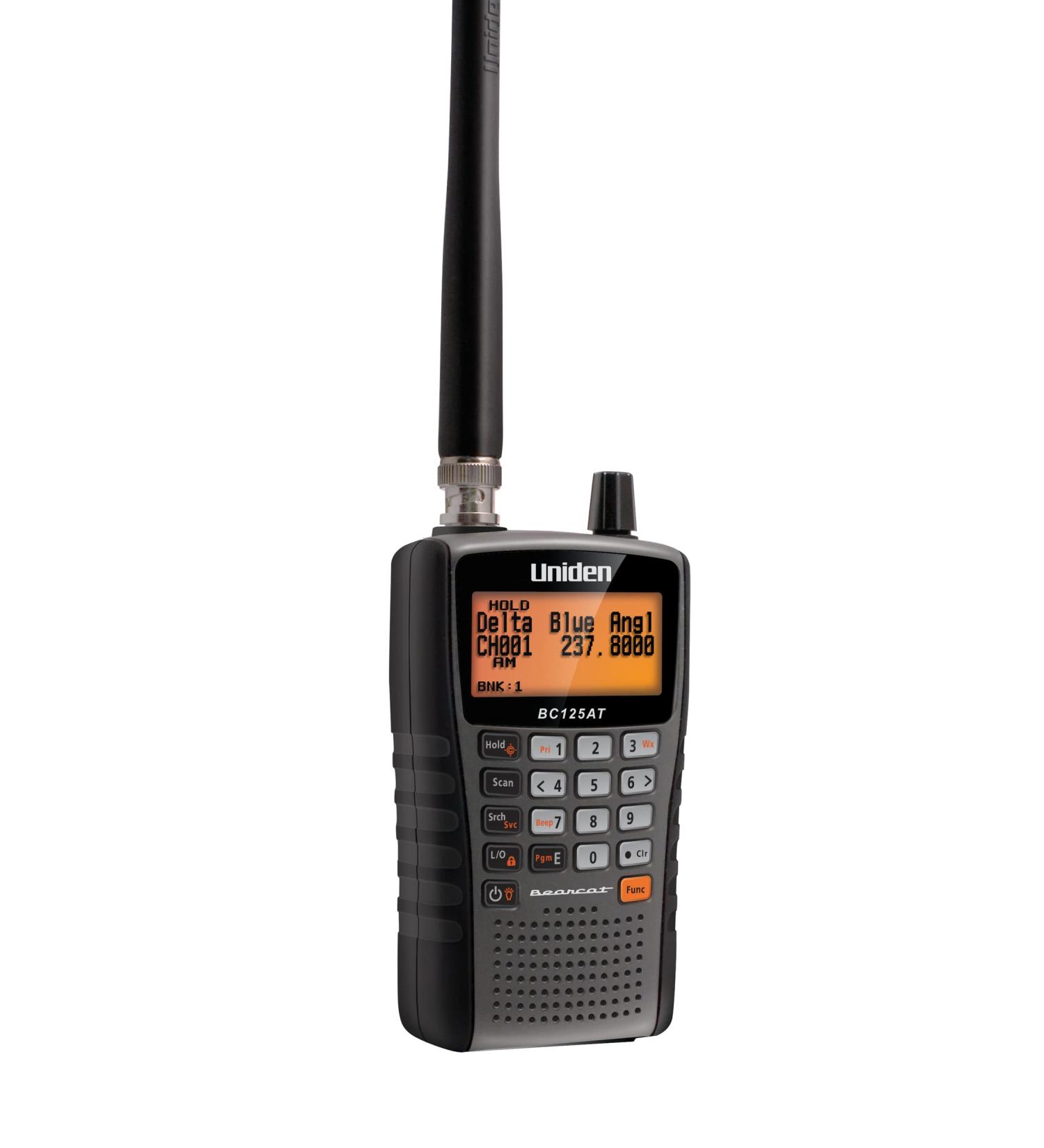 Uniden BC125AT Handheld Scanner - 500 Alpha-Tagged Channels, Close Call Technology, PC Programable - Aviation, Marine, Railroad, NASCAR, Racing, Police, Fire, Public Safety - Buy Online on GoSupps.com
