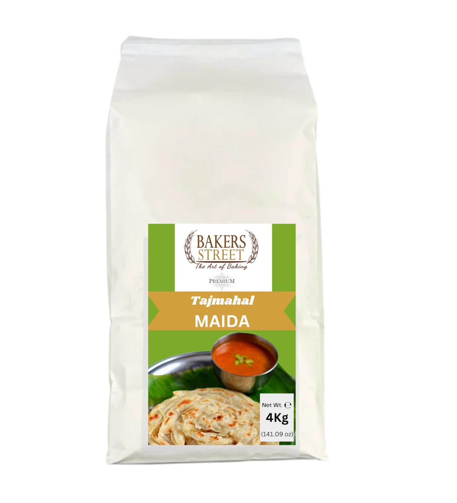 Bakers Street Tajmahal Maida Flour 4Kg | Perfrct to Make Parota | Grate tast - Buy Online on GoSupps.com
