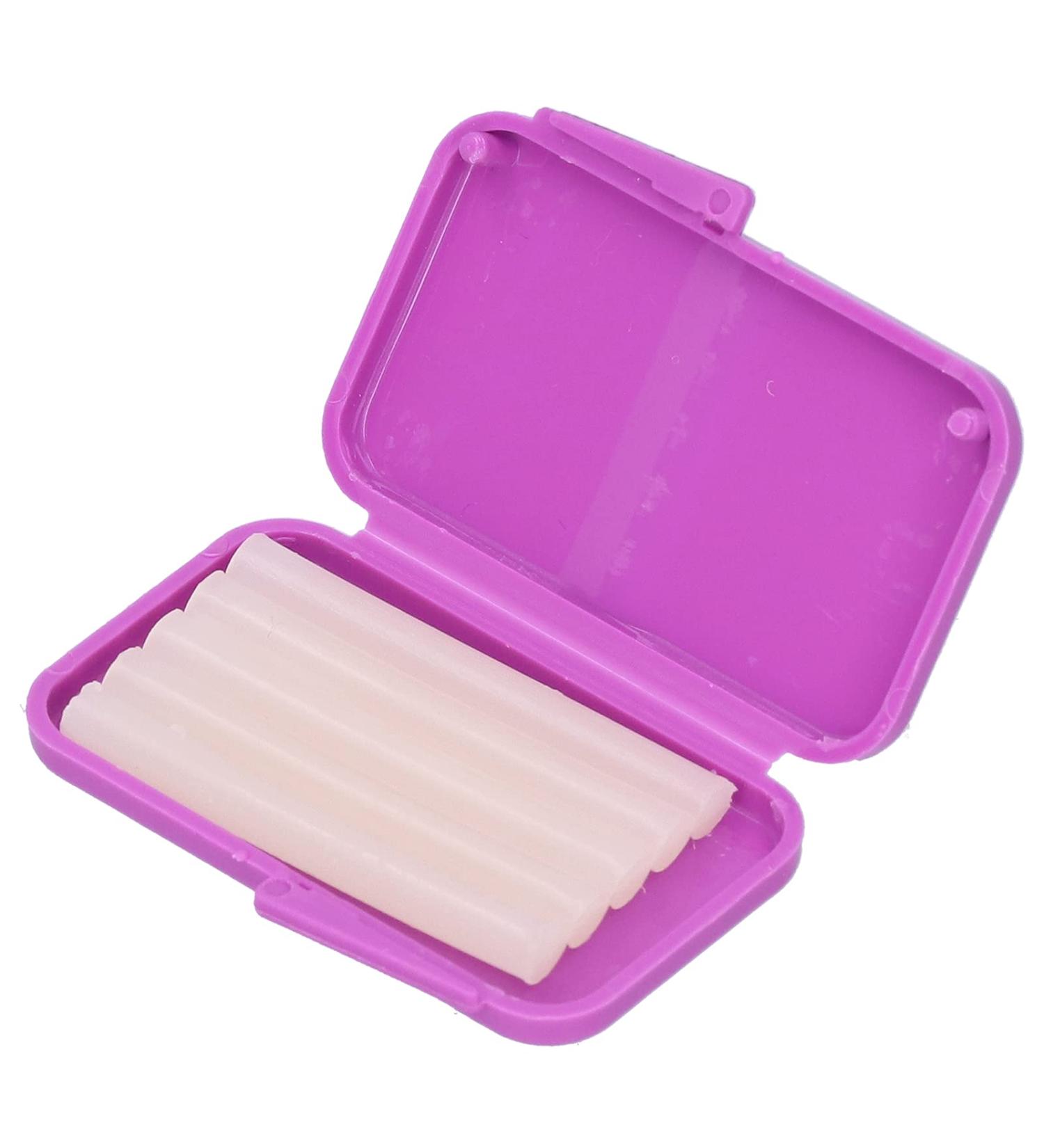 10pcs Braces Wax - Portable Dental Care Wax for Braces Wearers | Safe Material Ortho Accessories (Purple) - Buy Online on GoSupps.com