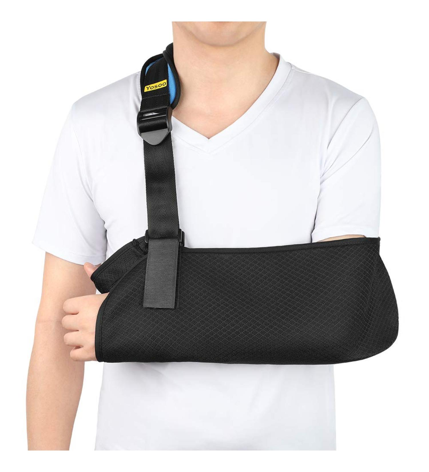 Health Gear Arm Sling - Breathable Mesh Shoulder Immobilizer for Adults | Support for Broken Arm Wrist & Elbow Injury (Left & Right Arm - Buy Online on GoSupps.com