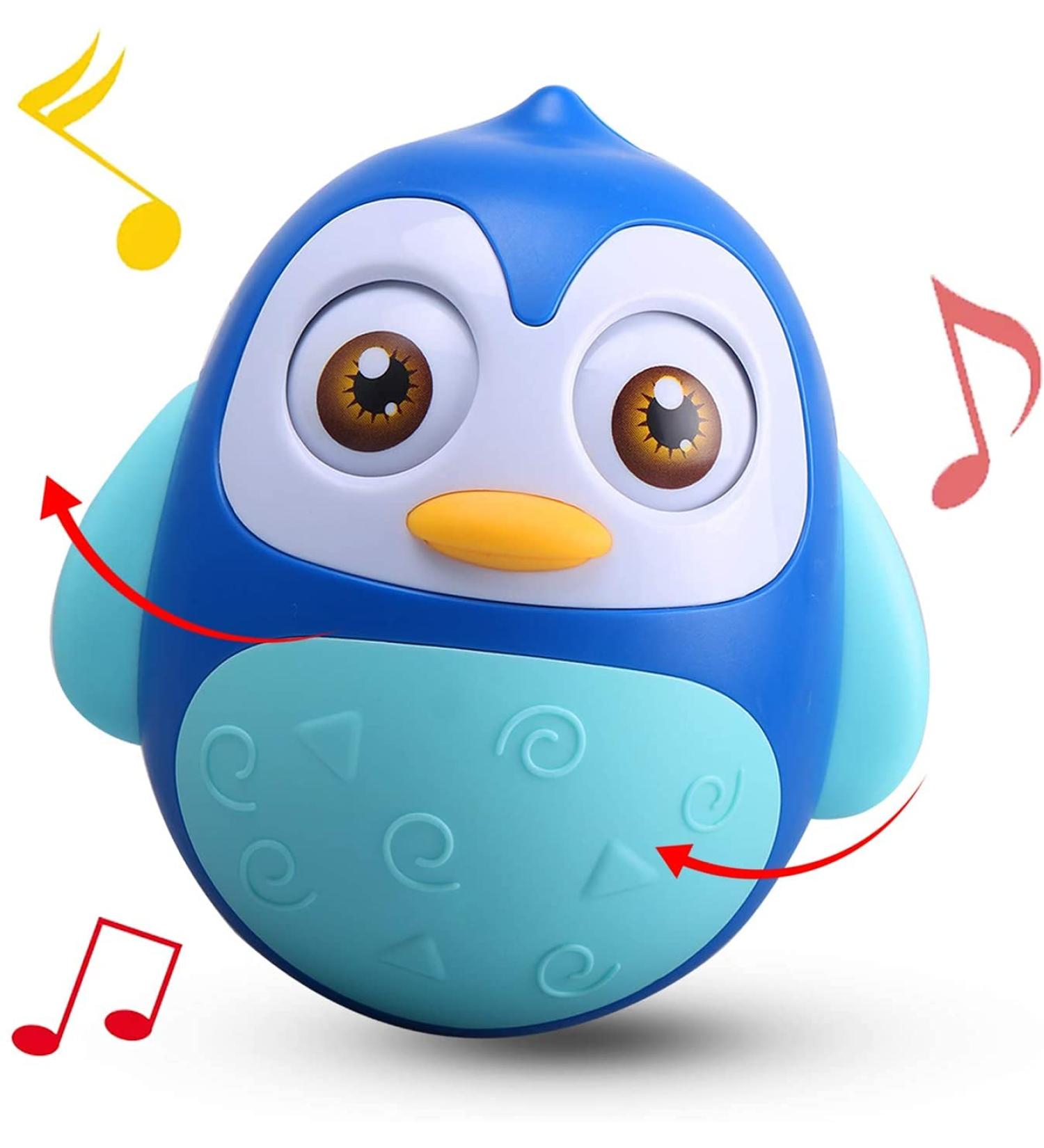 Buy Alyoen Penguin Wobbling Toy for Babies | Musical Roly Poly Tumbler for 6-12 Months | International Shipping - Buy Online on GoSupps.com