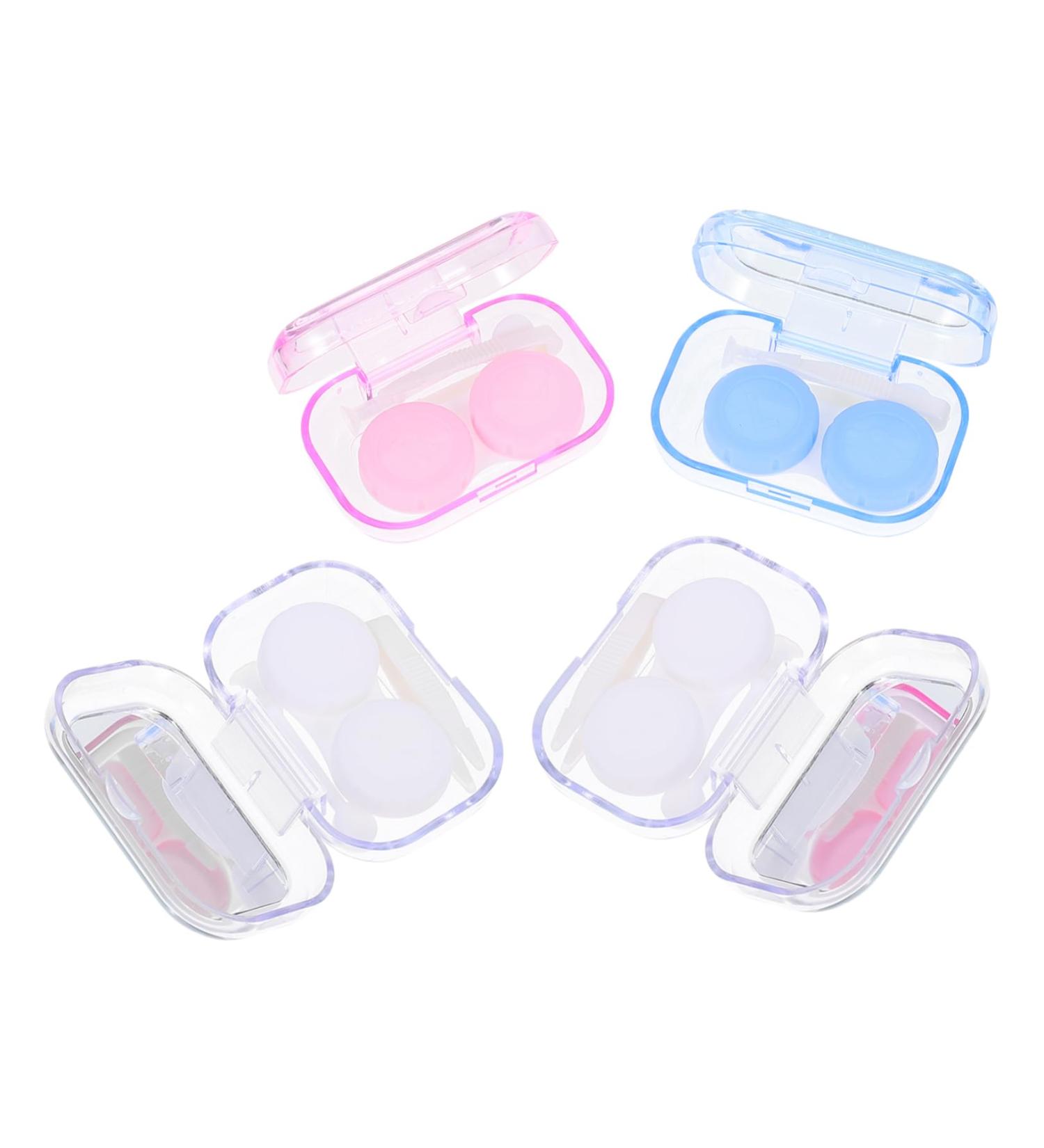 Solustrie Cartoon Pupils Contact Lenses - 4 Boxes with Storage Case | Travel-Friendly Lens Holder - 6.5x4.5x2.5cm - Buy Online on GoSupps.com