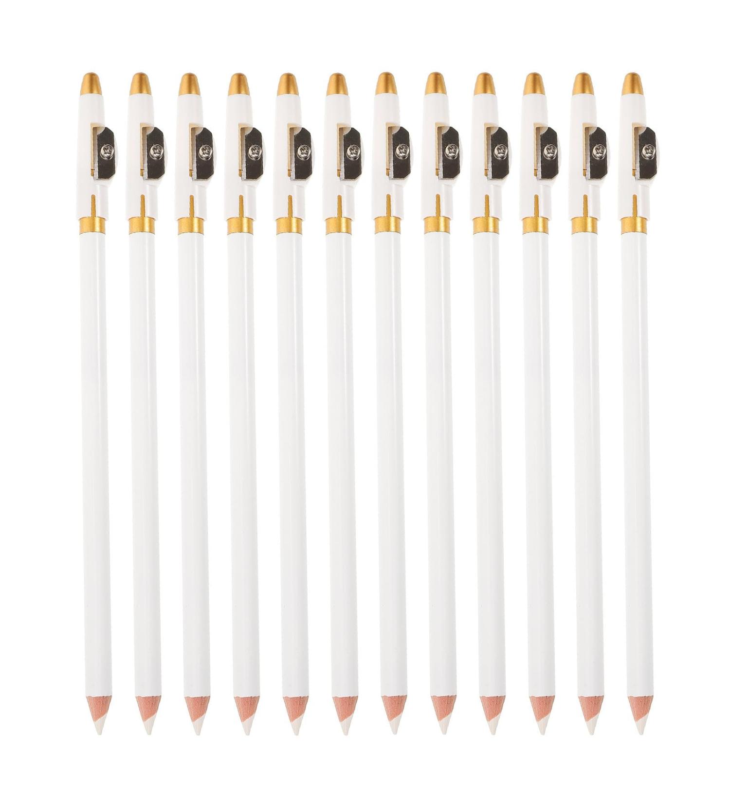 TIDTALEO 12 pi ces Crayons Sourcils Blancs R sistants Eau Crayon Bois pour Maquillage Femme - Buy Online on GoSupps.com