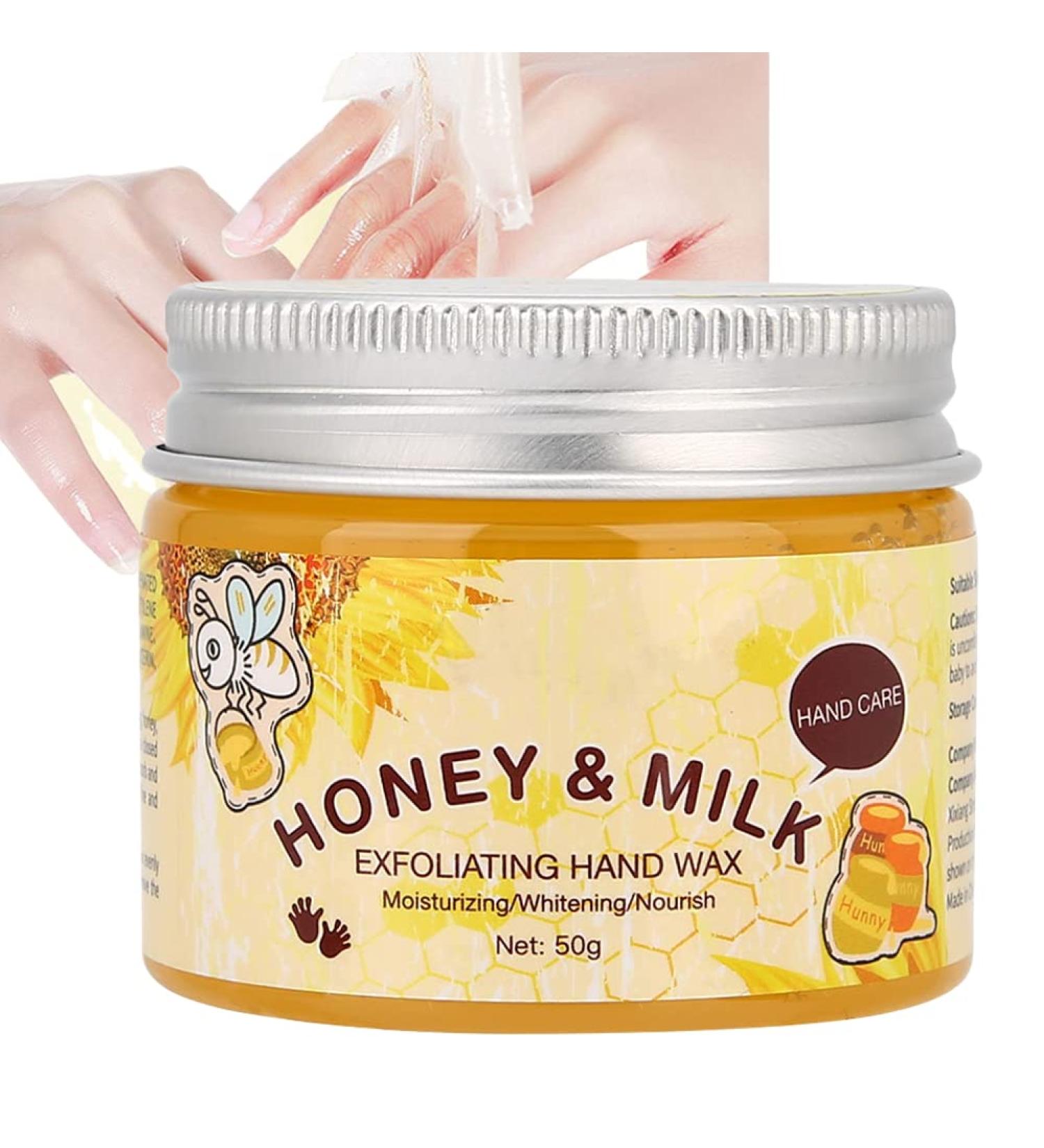 50g Honey Milk Hand Care Mask - Deep Moisturizing and Whitening Treatment for Soft and Nourished Hands | Gentle and Hydrating Hand Mask Cream - Buy Online on GoSupps.com