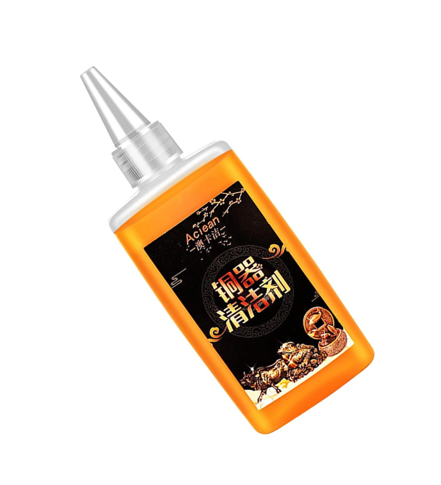 Brass Cleaner - 120ml Copper Jewelry Cleaner - Copper Polishing Cleaner for Antiques Cookware Jewelry Gently Cleans and Removes Tarnish without Scratching - Buy Online on GoSupps.com