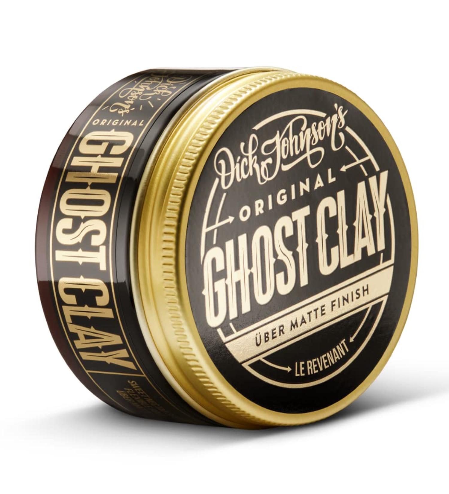 Dick Johnson Ghost Clay Hairwax - Supermatt Hold Matte Finish 100ml | Flexible Styling & Pleasant Fragrance - Buy Online on GoSupps.com