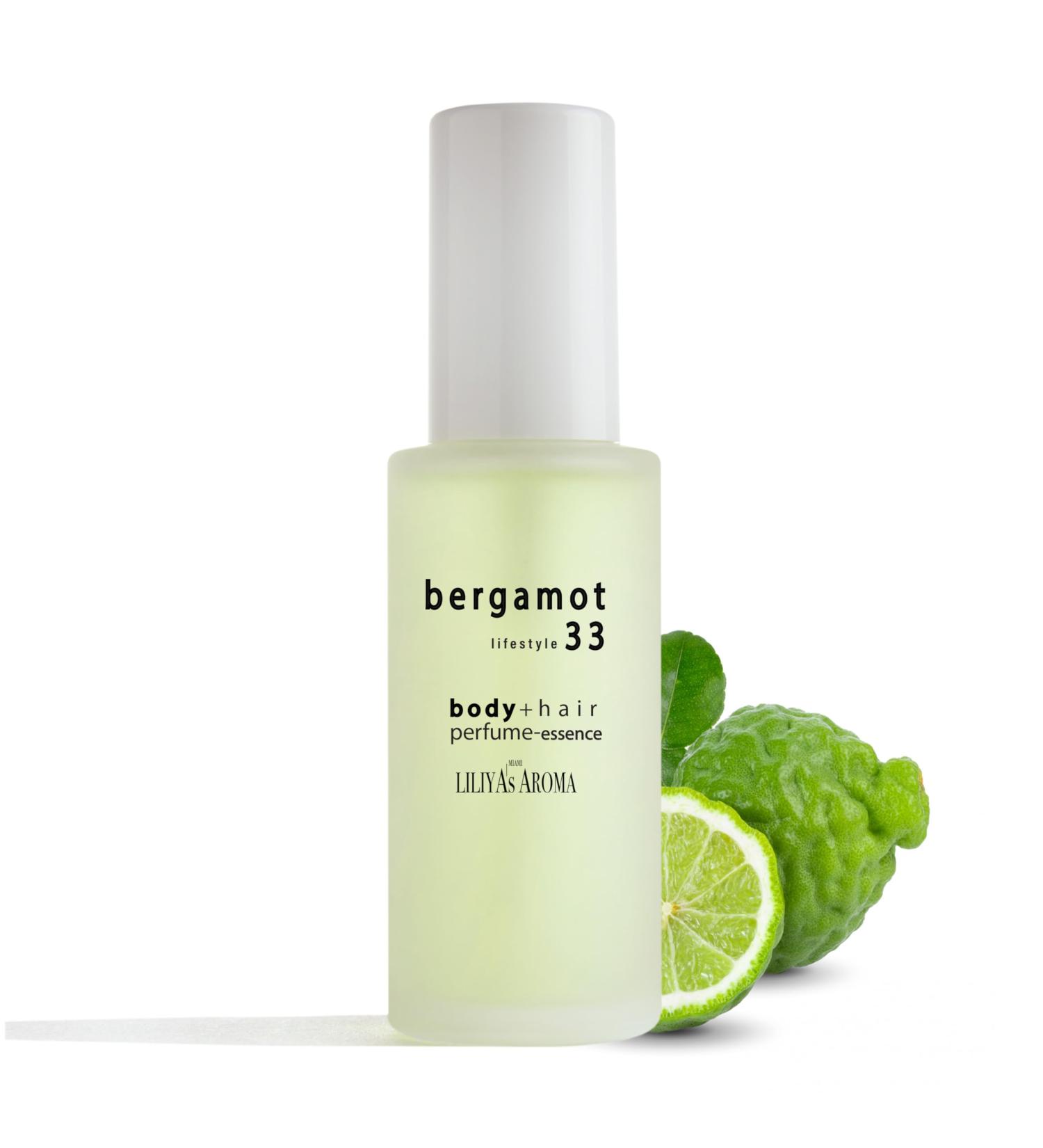 Liliya's Aroma Bergamot 33 Essence-Perfume for body and hair Calabrian Bergamot Pink Grapefruit & Vetiver Essential Oils Gourmand Scent 1.8 Fl Oz - Buy Online on GoSupps.com