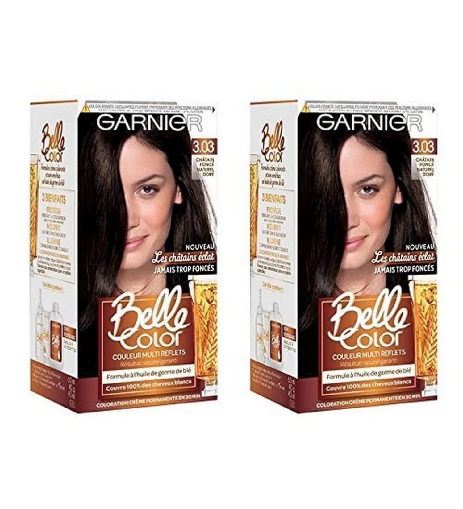  Garnier Garnier Belle Color C6062774 Les Ch tains Eclat 3.03 Dark Brown Natural Golden - Pack of 2 - Buy Online on GoSupps.com
