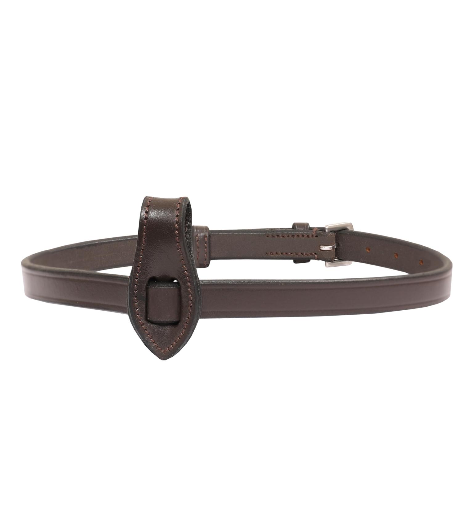Exionpro Leather Flash Nose Strap Fastening with Belt | Black & Brown | Full Cob Over Pony Sizes - GR Braun (Havana Brown) Horse Gear - Buy Online on GoSupps.com