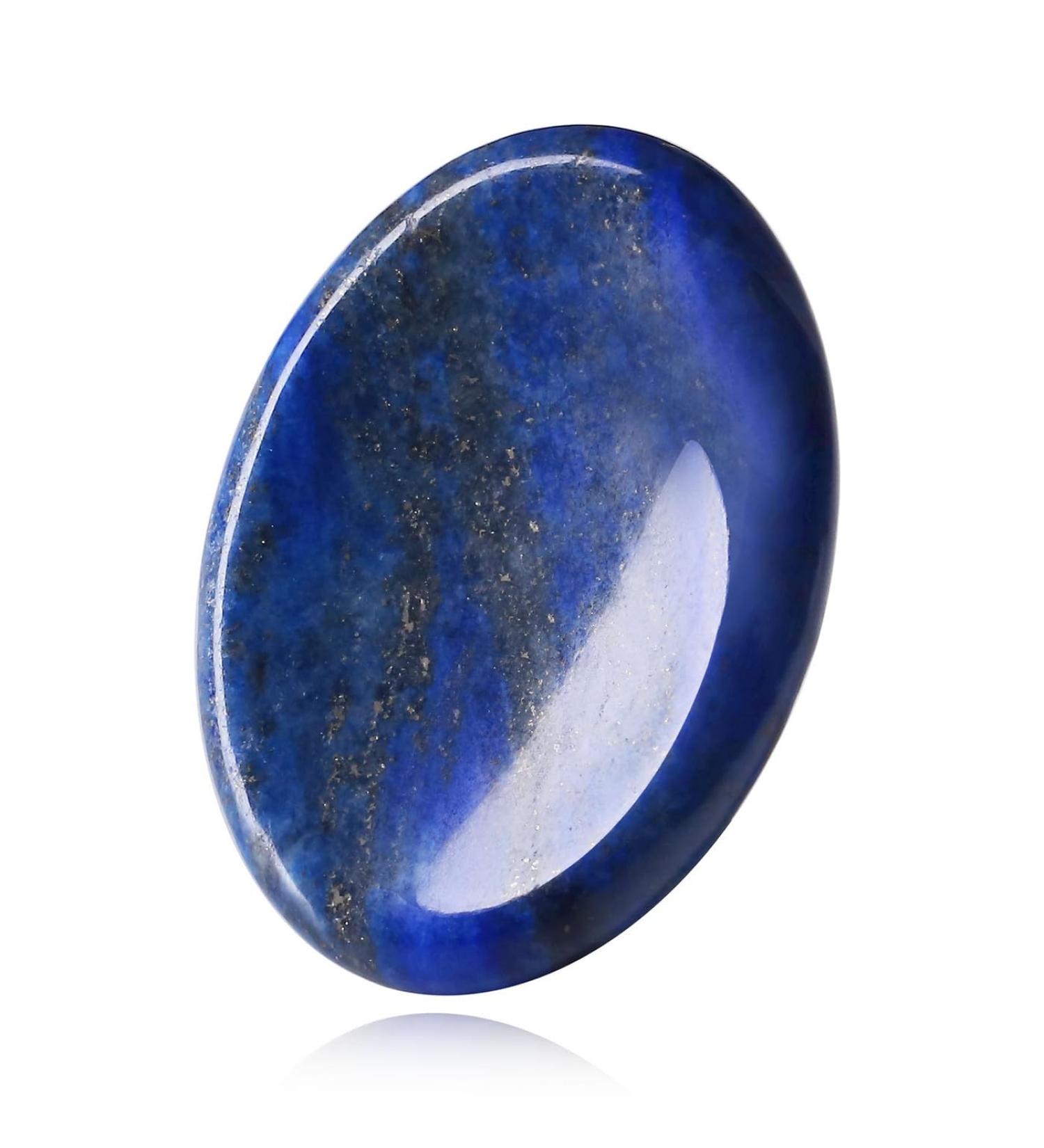 XIANNVXI Lapis Lazuli Worry Stone - Healing Gemstone for Anxiety Relief & Meditation - Reiki Crystal for Stress Relief - Buy Online on GoSupps.com
