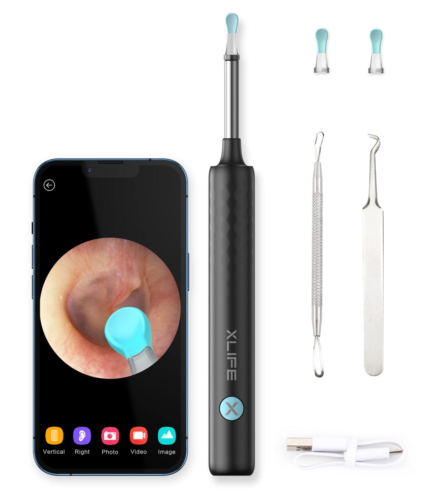 Bebird Ear Wax Removal Tool with 1080P Camera - Wireless Smart Ear Cleaner for iPhone, iPad & Android - Dark Black - Buy Online on GoSupps.com