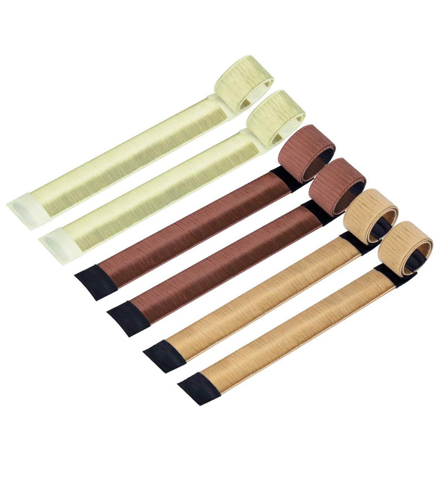 Gearmax 6 Pack Hair Bun Maker Fast & Easy Donut Bun Maker DIY French Twist Bun Shaper for Girls Women - Buy Online on GoSupps.com