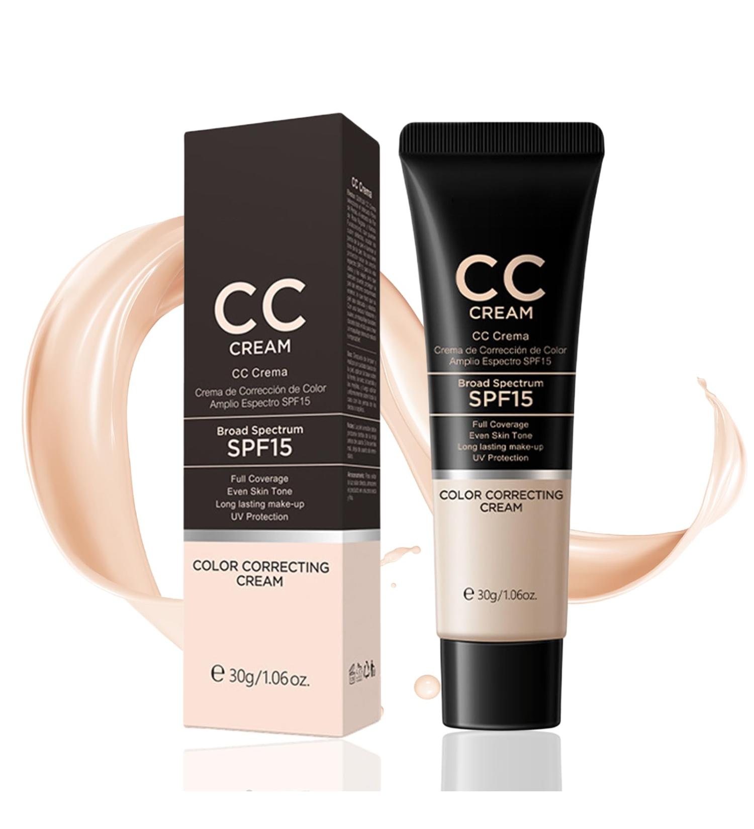 CC Cream with SPF 15 CC Cream Foundation Colour Correcting Cream Anti-Redness and Colour Correcting Lightweight Hydrating Formula Imperfection-Covering Corrector Medium Coverage Foundation - Buy Online on GoSupps.com