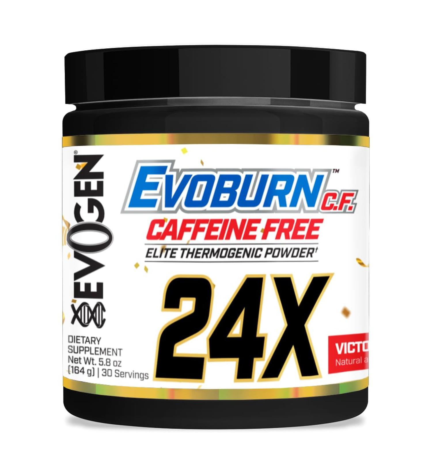 Evogen Evoburn Caffeine Free- Thermogenic Fat Burner for Men & Women | Energy & Focus | Advanced Metabolism Booster Fat Burner Formula with MitoBurn & Caffeine | Victory Punch | 30 Servings - Buy Online on GoSupps.com