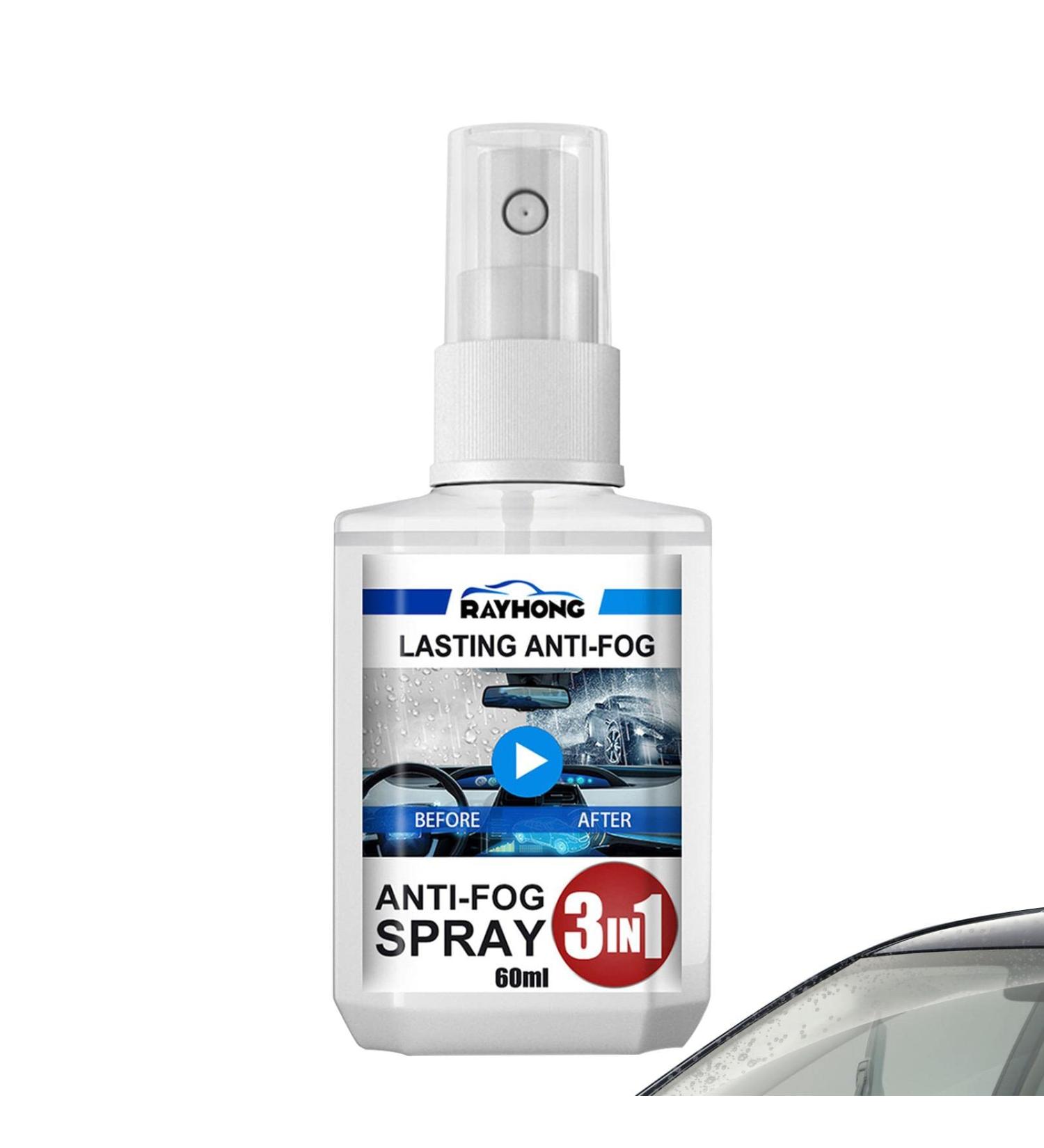 Jingling 5 PCs Anti-Fog Spray for Car Windows | 60ml Durable & Effective Solution for Windshields & Mirrors - Buy Online on GoSupps.com